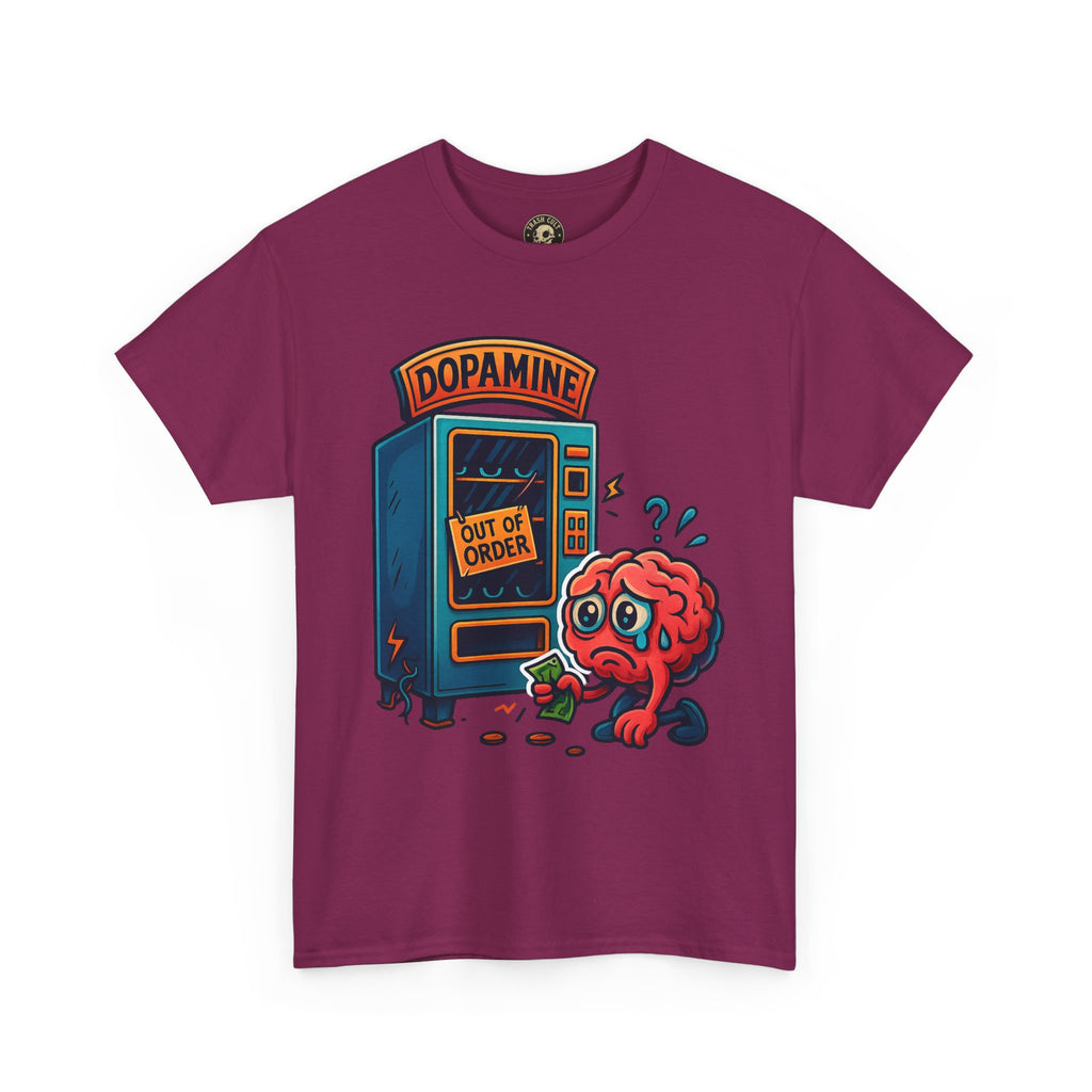 Dopamine Out of Order T-Shirt – Funny Quirky Mental Health Tee | Unisex Cotton Graphic Shirt