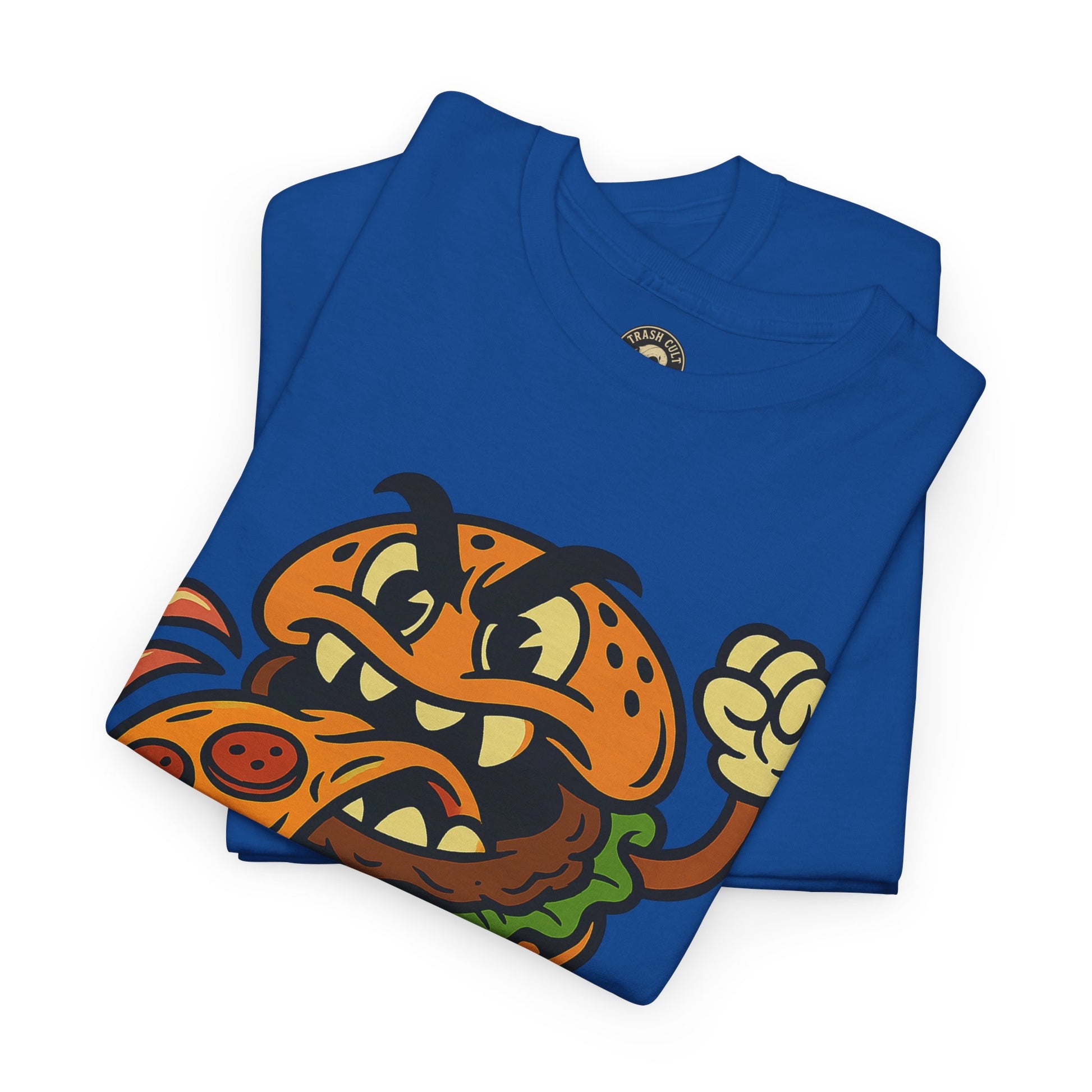 Angry Burger Pizza Spitter Tee – Trash Cult Supply Co | Gildan 5000 Shirt