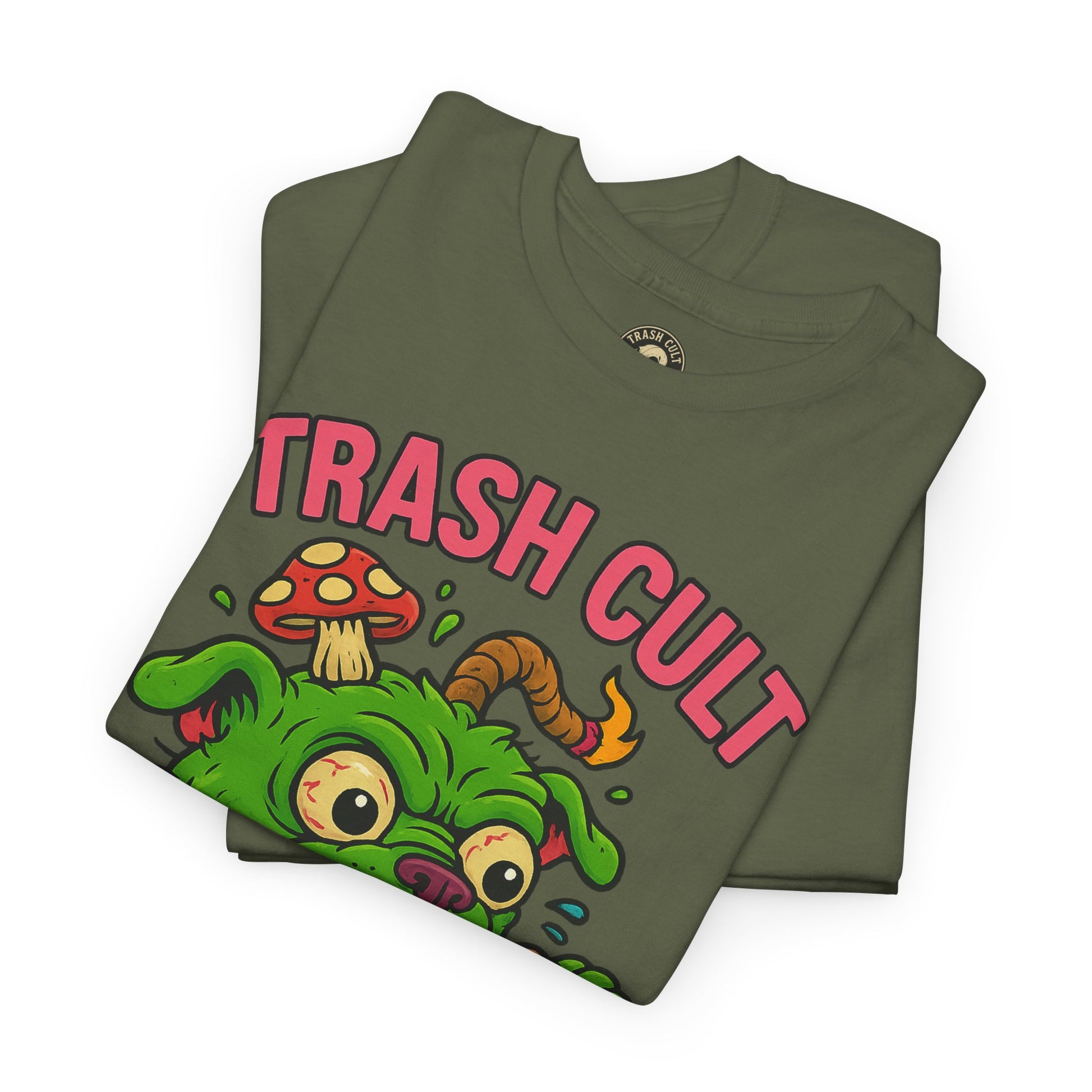 Feral Pizza Monster Shirt – Trash Cult Supply Co | Gildan 5000 Graphic Tee
