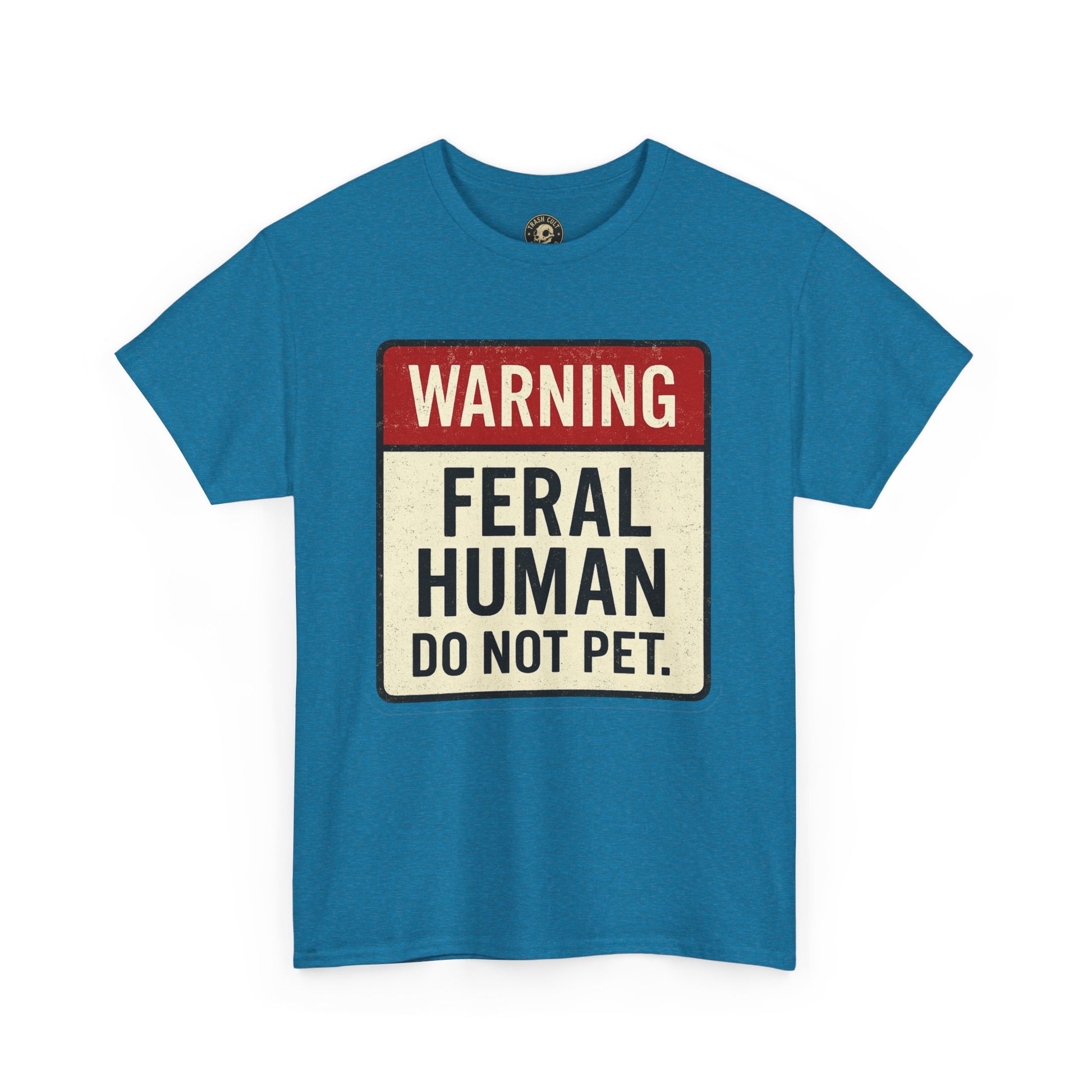 Warning Feral Human Tee: Unisex Humorous Cotton Shirt, Gift for Animal Lovers, Funny Tee, Unique Statement Apparel, Casual Wear, [...]