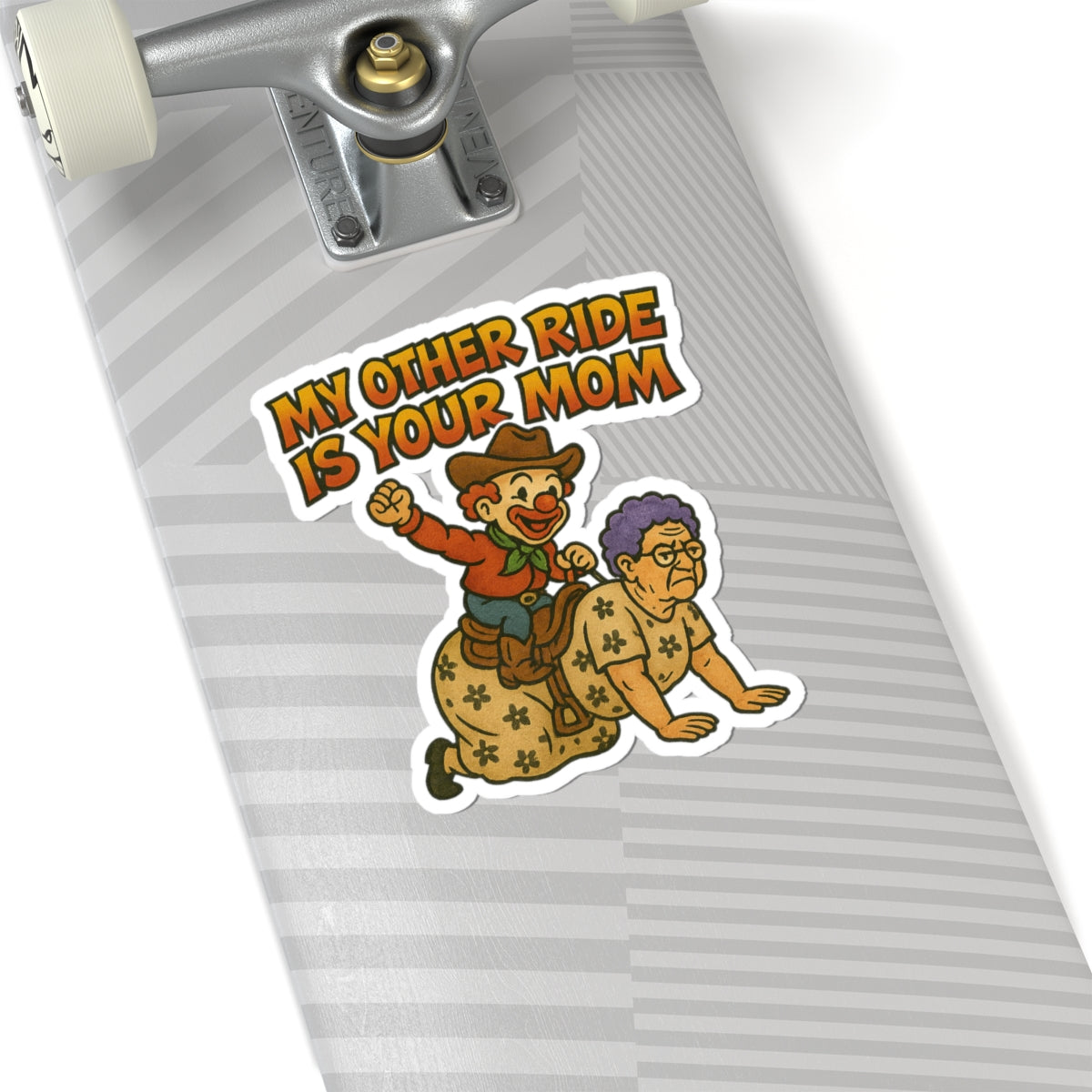 Funny Mom Joke Kiss-Cut Stickers, Laptop Decals, Whimsical Gifts, Hilarious Stickers for Friends, Fun Office Decor