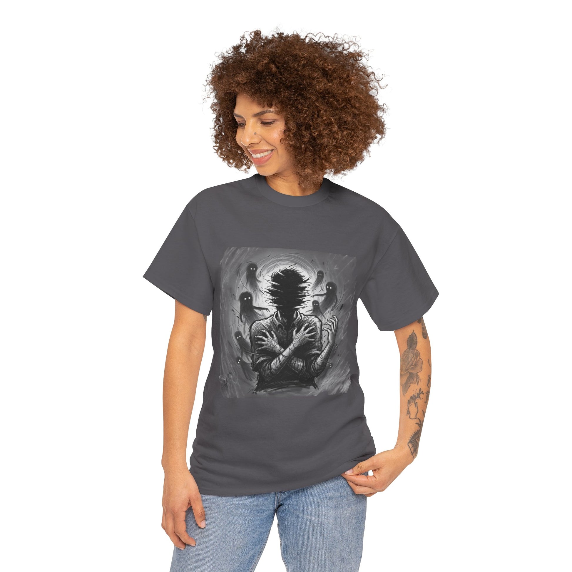 Xian Allen x Trash Cult Shirt – “Don’t Let Them In” | Ghost Spiral Emotional Horror Tee