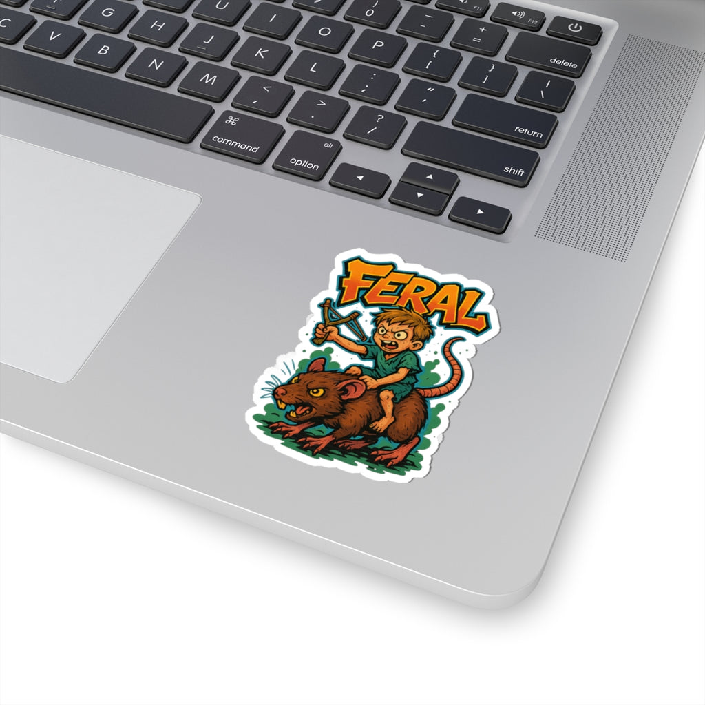 Feral Kids Stickers, Playful Vinyl Decals, Fun Artwork for Laptops, Totes, and Gifts, Unique Illustrations for Kids' Rooms
