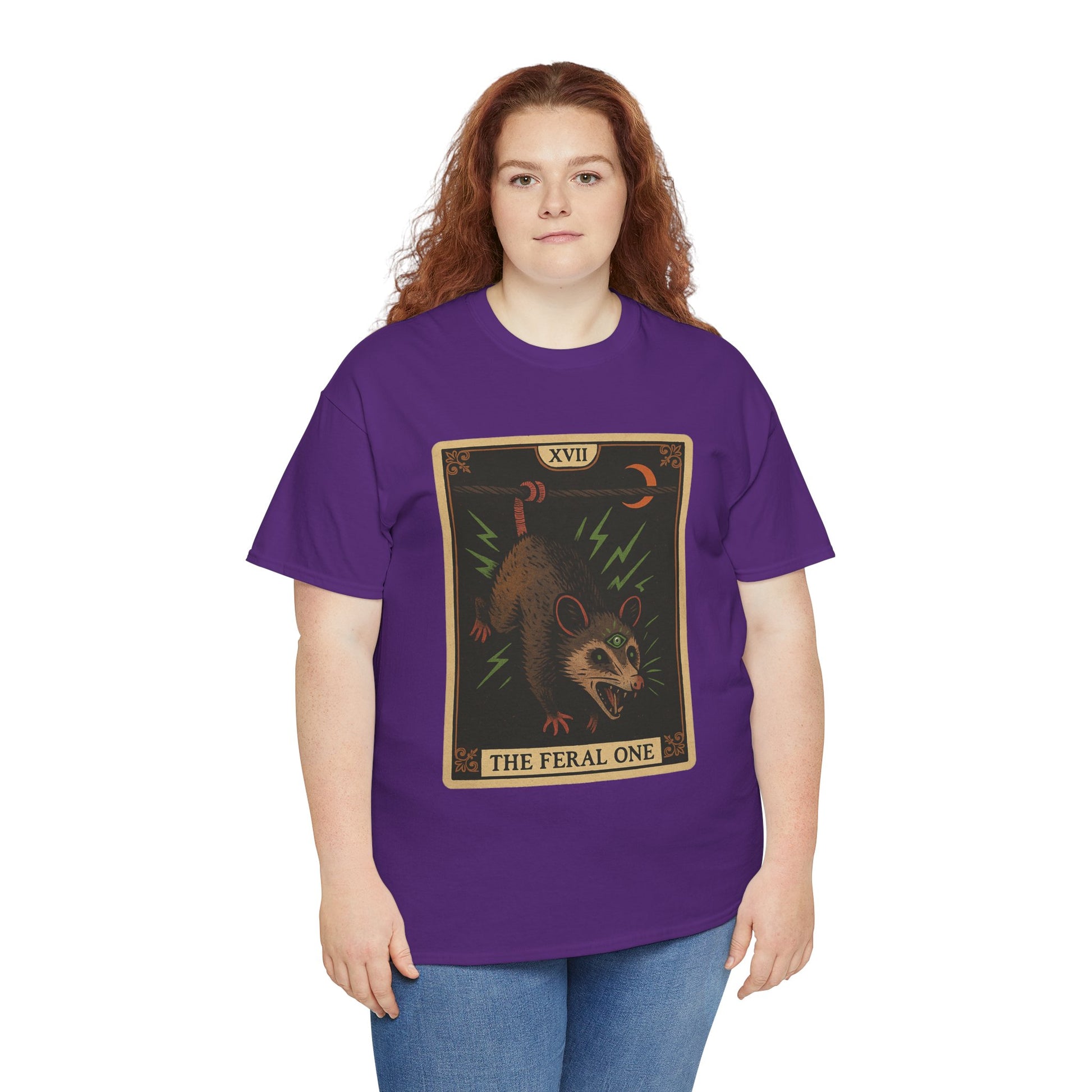 Feral One Graphic Tee - Quirky Unisex T-Shirt, Vintage Inspired, Animal Art, Casual Wear, Gifts for Him/Her
