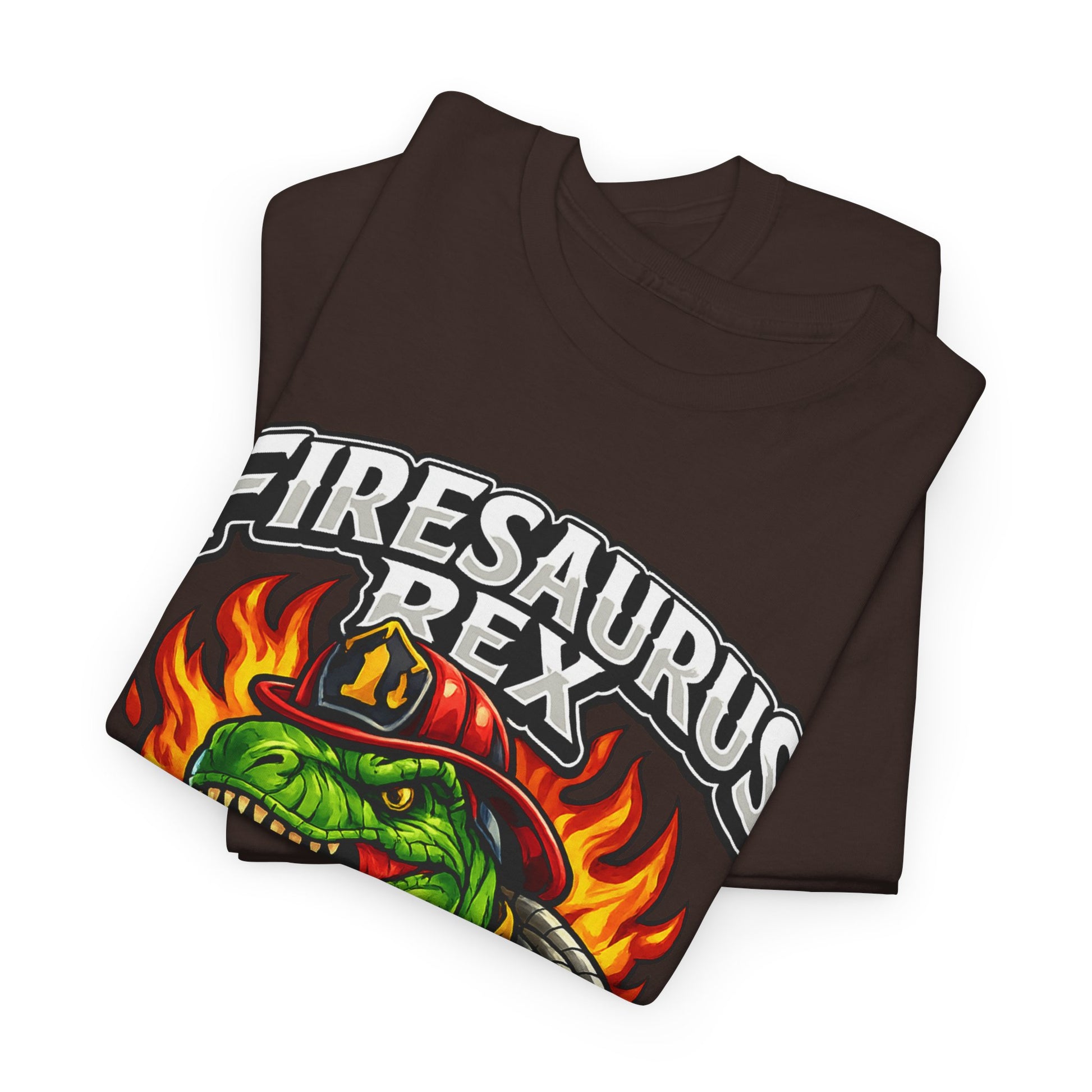 Firesaurus Rex T-Shirt — Funny Firefighter Dinosaur Tee