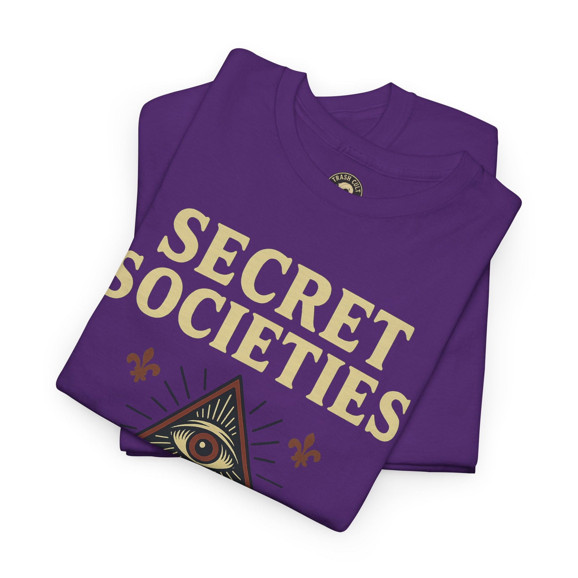 Secret Societies Shirt – Illuminati Eye Graphic Tee – Gildan 5000 Soft Cotton – Trash Cult Vintage Design