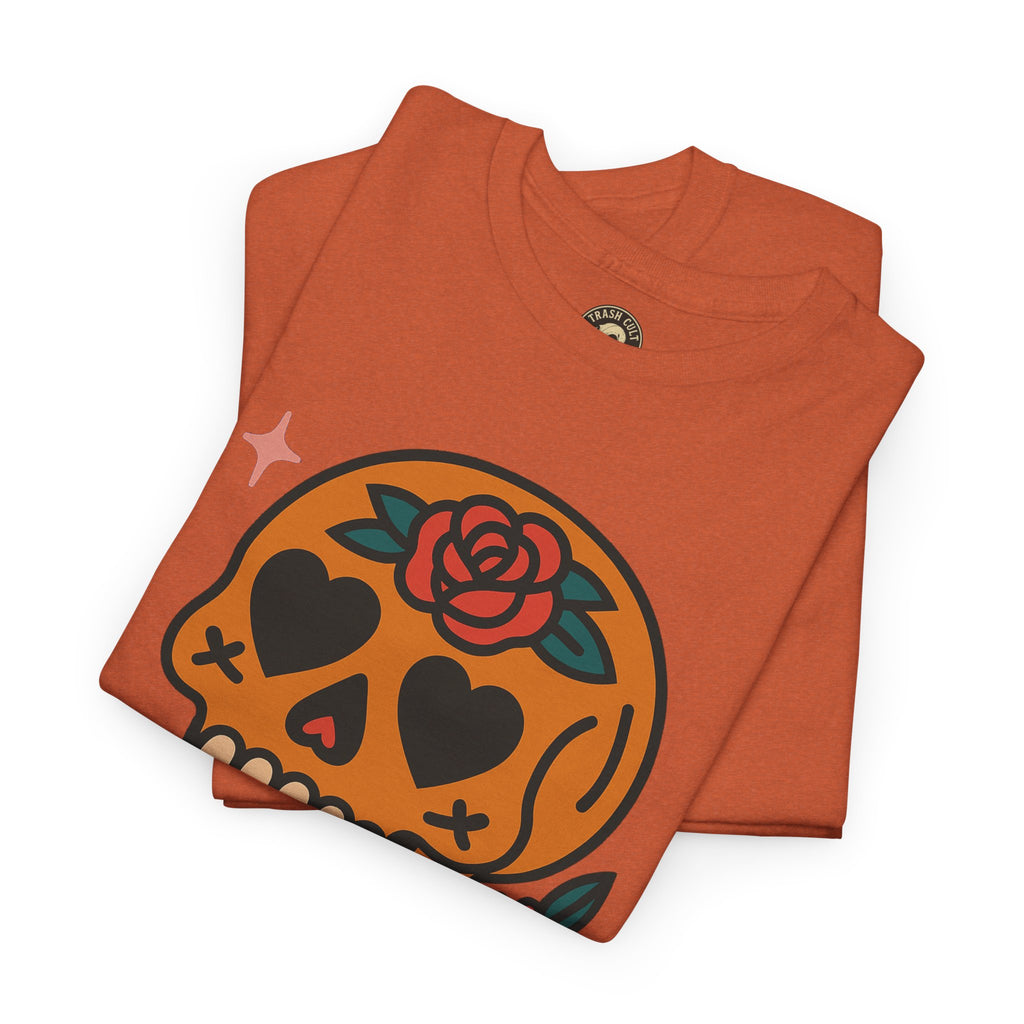 Sugar Skull T-Shirt – Trash Cult Supply Co. – Gildan 5000 Heavy Cotton Tee
