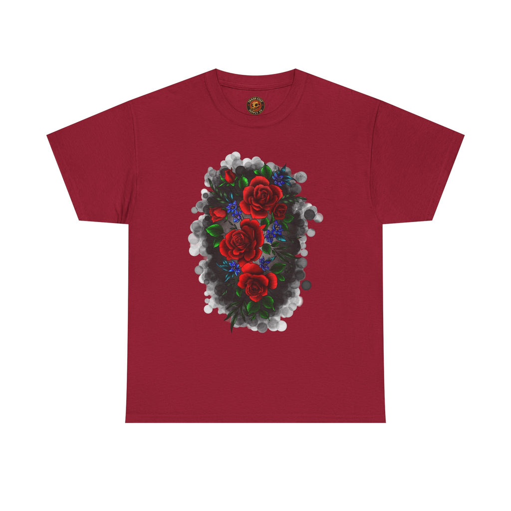 Floral Smoke Tattoo T-Shirt – Lara Davenport x Trash Cult Supply Co. Collab (Gildan 5000)