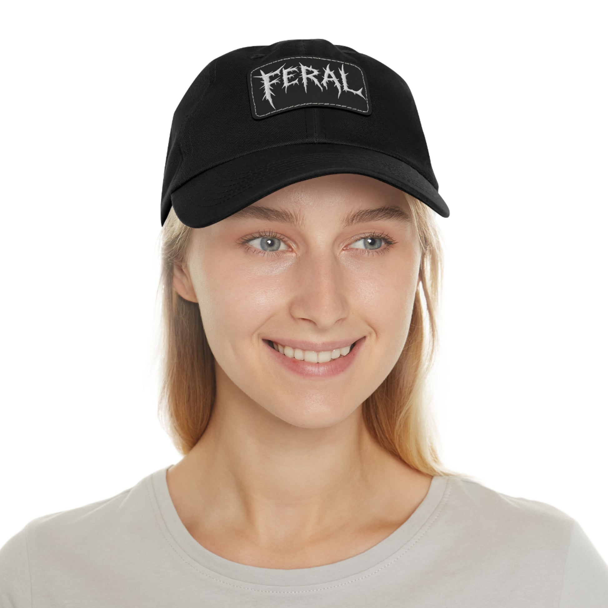 FERAL Embroidered Leather Patch Hat – Trash Cult Supply Co.