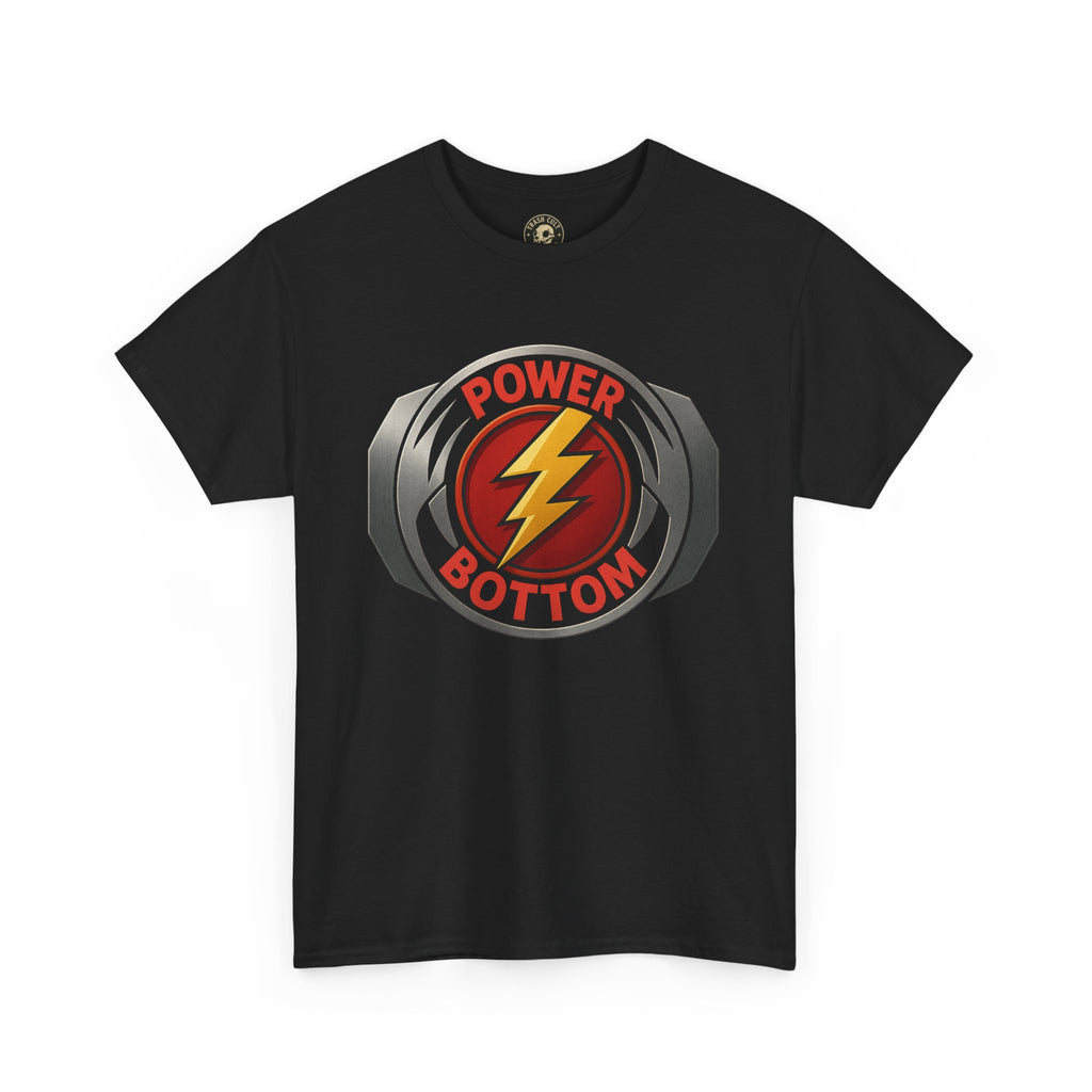 Power Bottom Graphic Tee | Unisex Heavy Cotton Shirt, LGBTQ+ Pride Apparel, Casual Wear, Gift for Friends, Humor Shirt