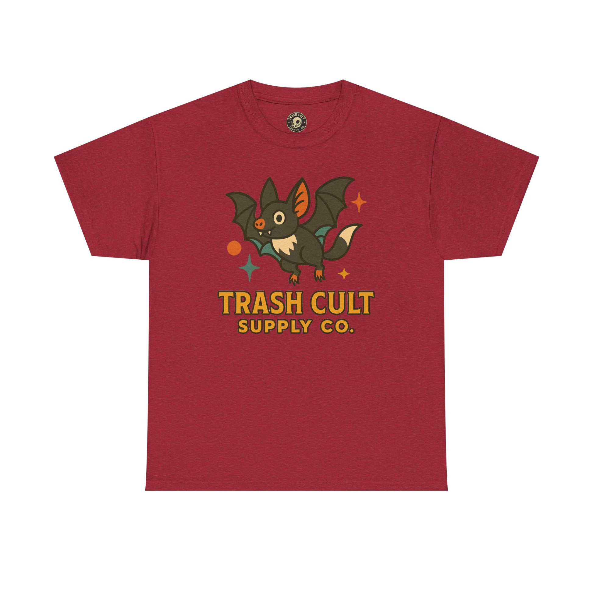 Trash Cult Supply Co. Unisex Heavy Cotton Tee - Fun Graphic Tee for Casual Wear, Perfect Gift for Bat Lovers, Halloween T-Shirt, [...]