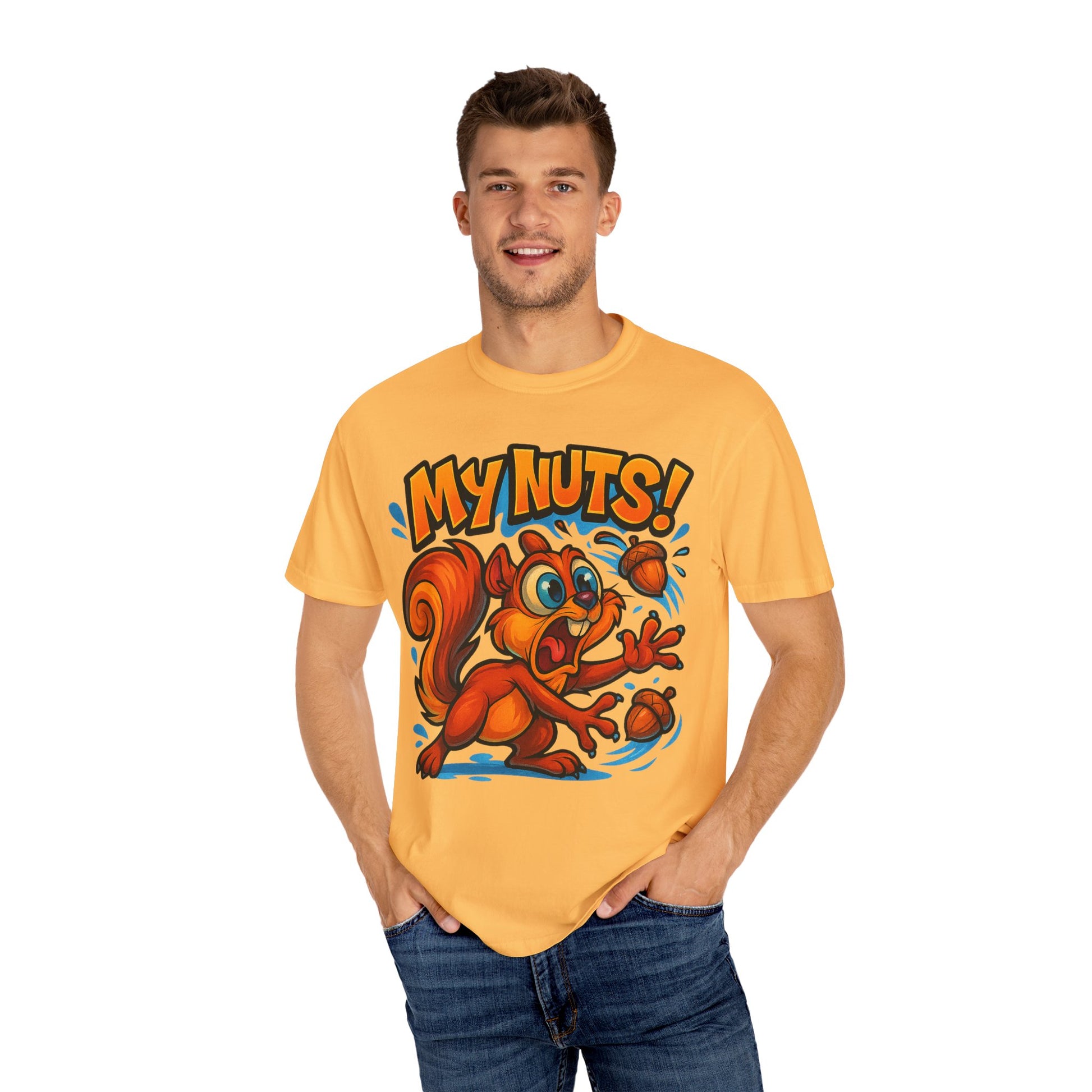 My Nuts! Squirrel Shirt – Funny New School Tattoo Style Tee | Gildan 5000