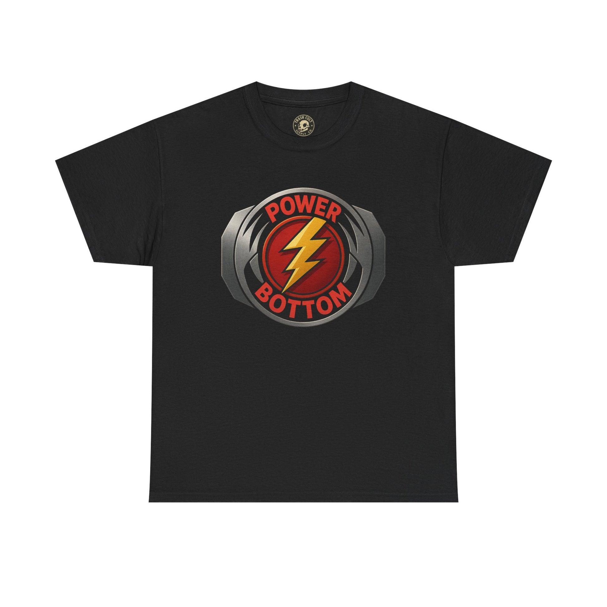 Power Bottom Graphic Tee | Unisex Heavy Cotton Shirt, LGBTQ+ Pride Apparel, Casual Wear, Gift for Friends, Humor Shirt
