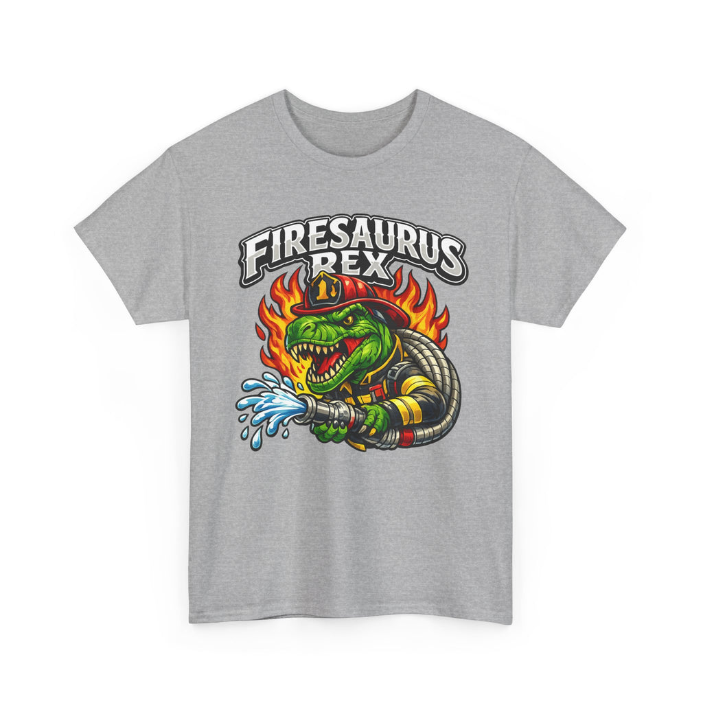 Firesaurus Rex T-Shirt — Funny Firefighter Dinosaur Tee