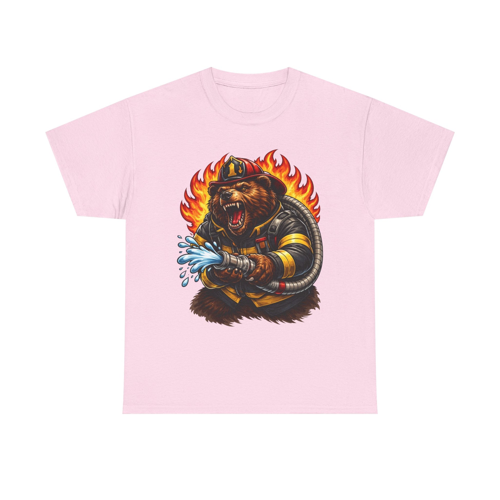 Firefighter Bear T-Shirt – Brave Fireman Graphic Tee