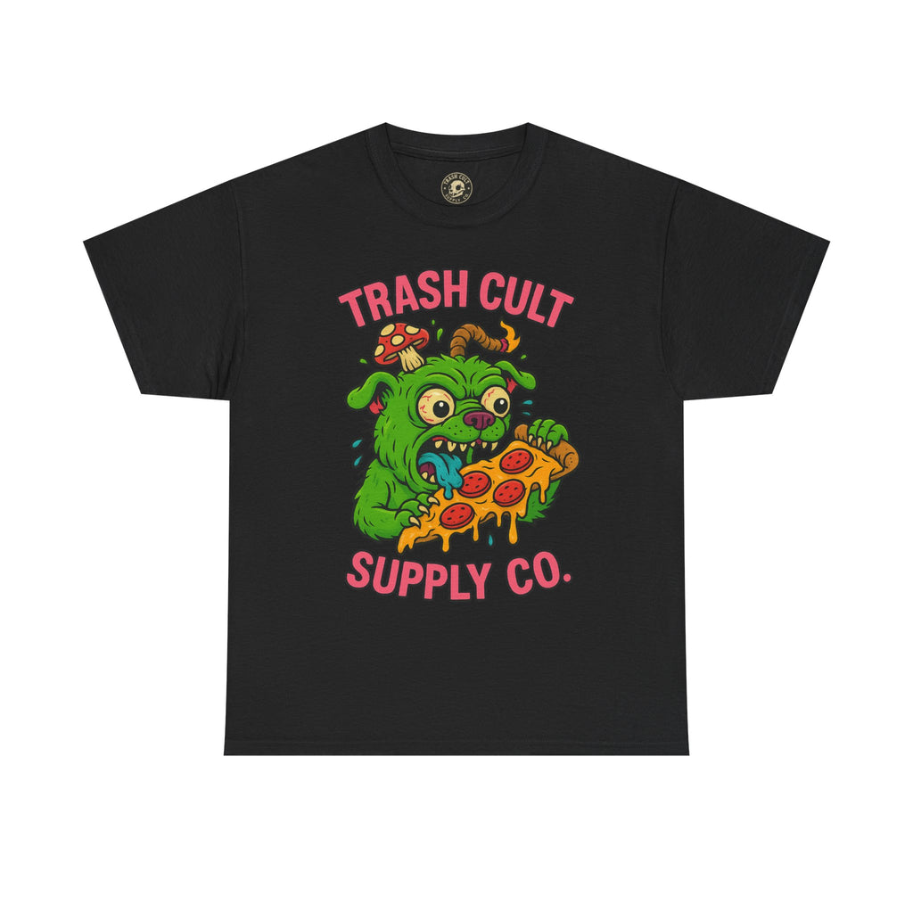 Feral Pizza Monster Shirt – Trash Cult Supply Co | Gildan 5000 Graphic Tee