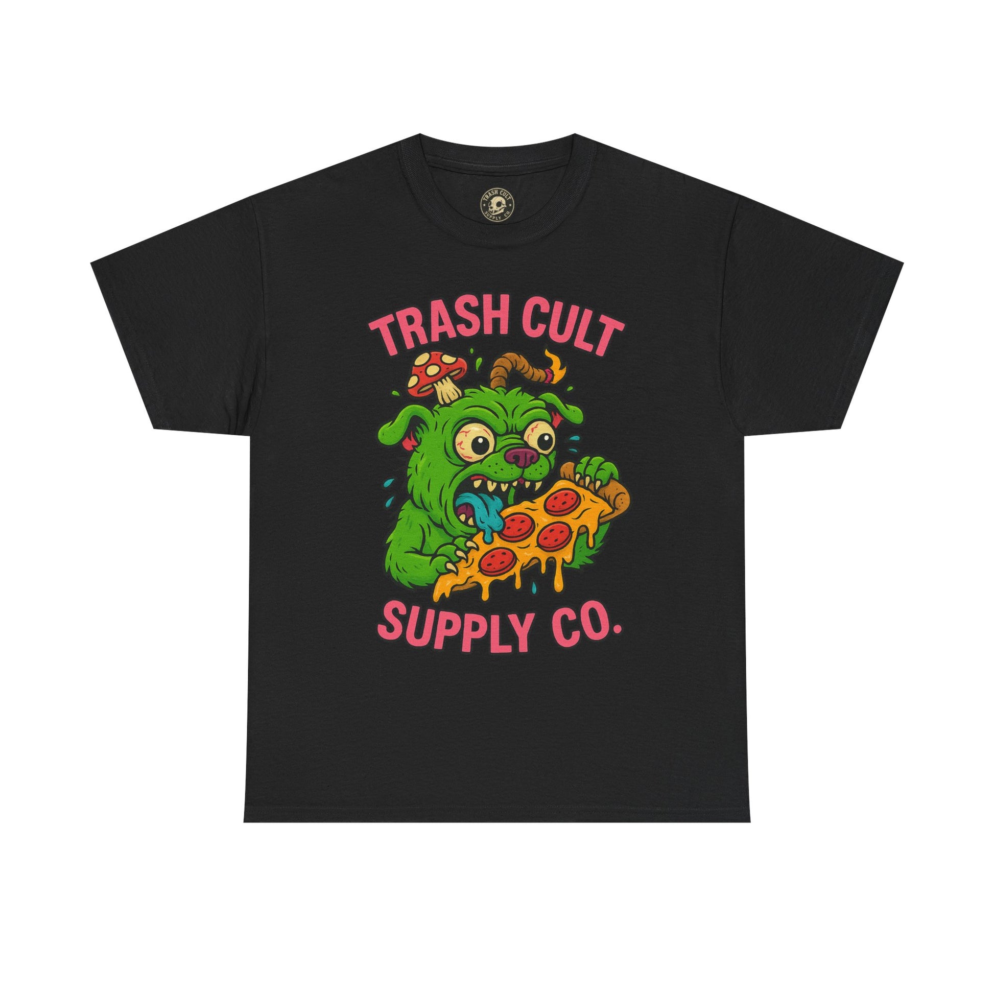 Feral Pizza Monster Shirt – Trash Cult Supply Co | Gildan 5000 Graphic Tee