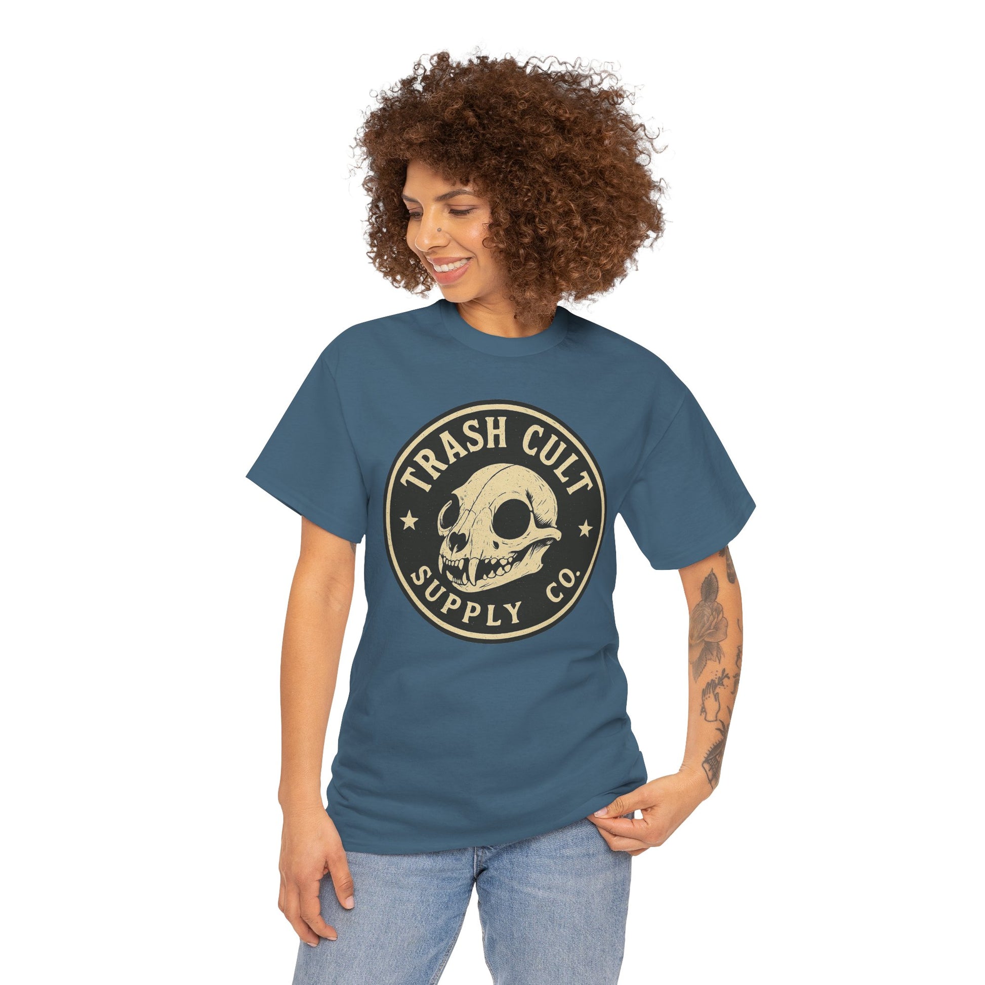 Trash Cult Skull - Stay Feral Culture Vibe, Streetwear Gift, Casual Outfit, Festival Wear, Trendy Apparel, Unique Present