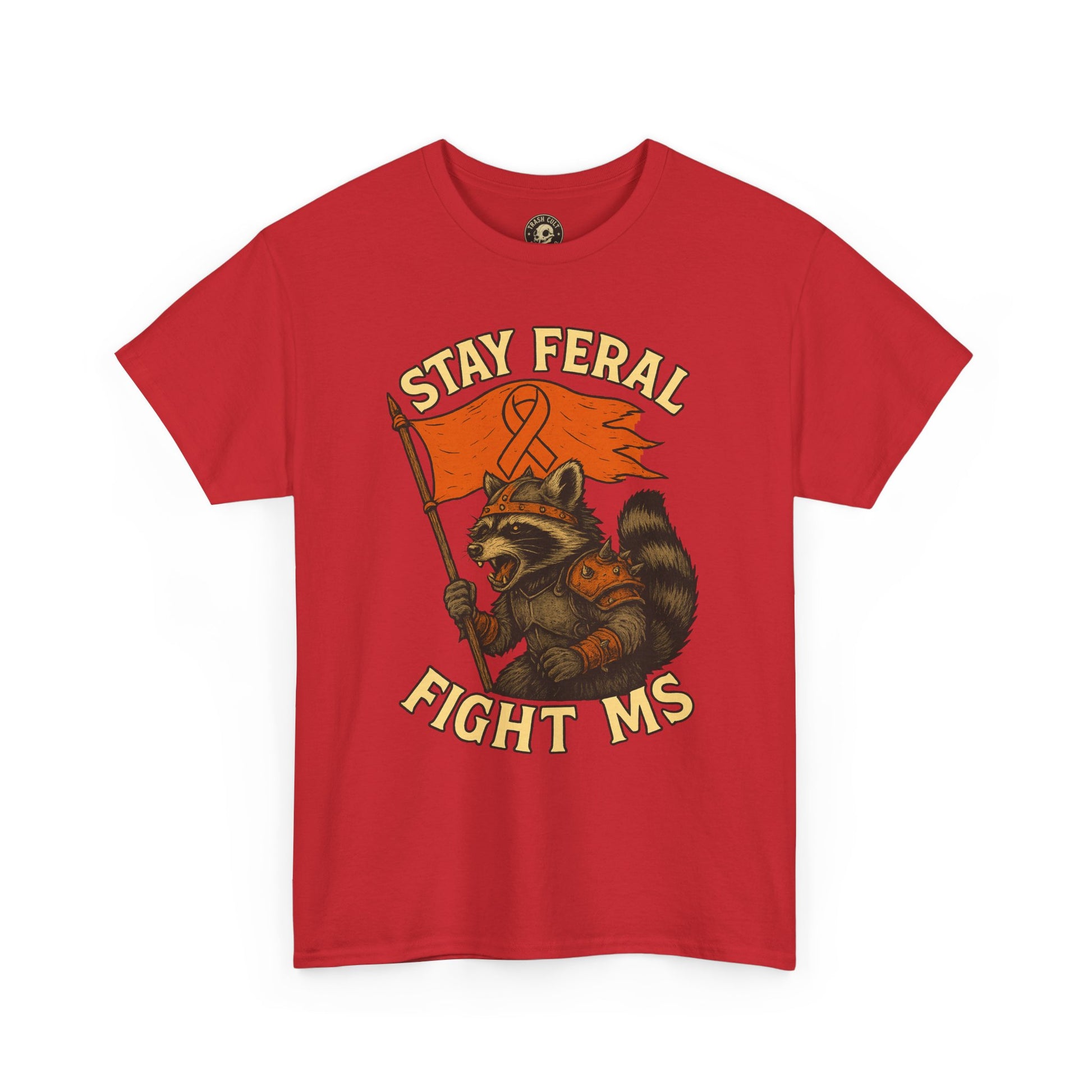 Stay Feral Fight MS Raccoon warrior shirt