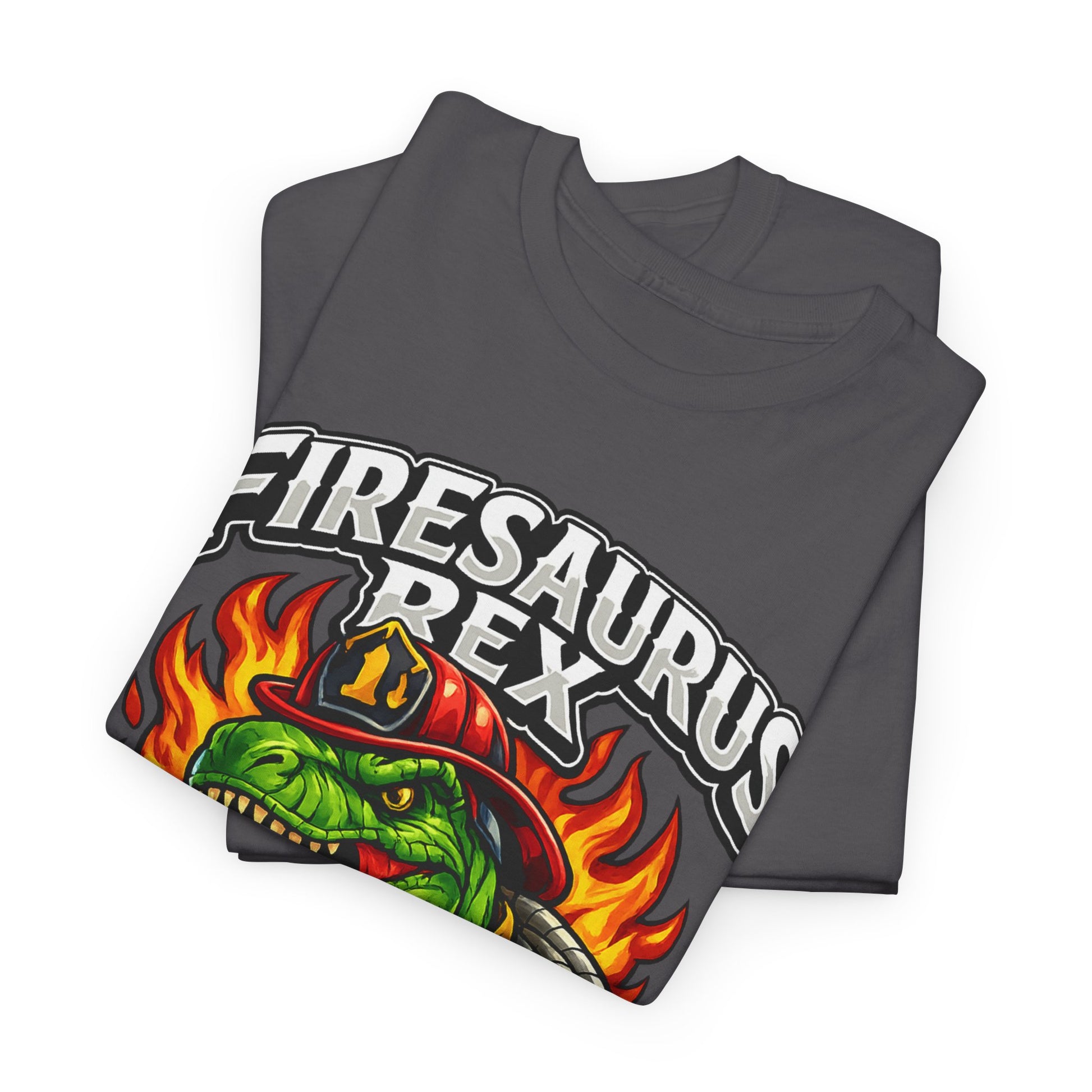 Firesaurus Rex T-Shirt — Funny Firefighter Dinosaur Tee