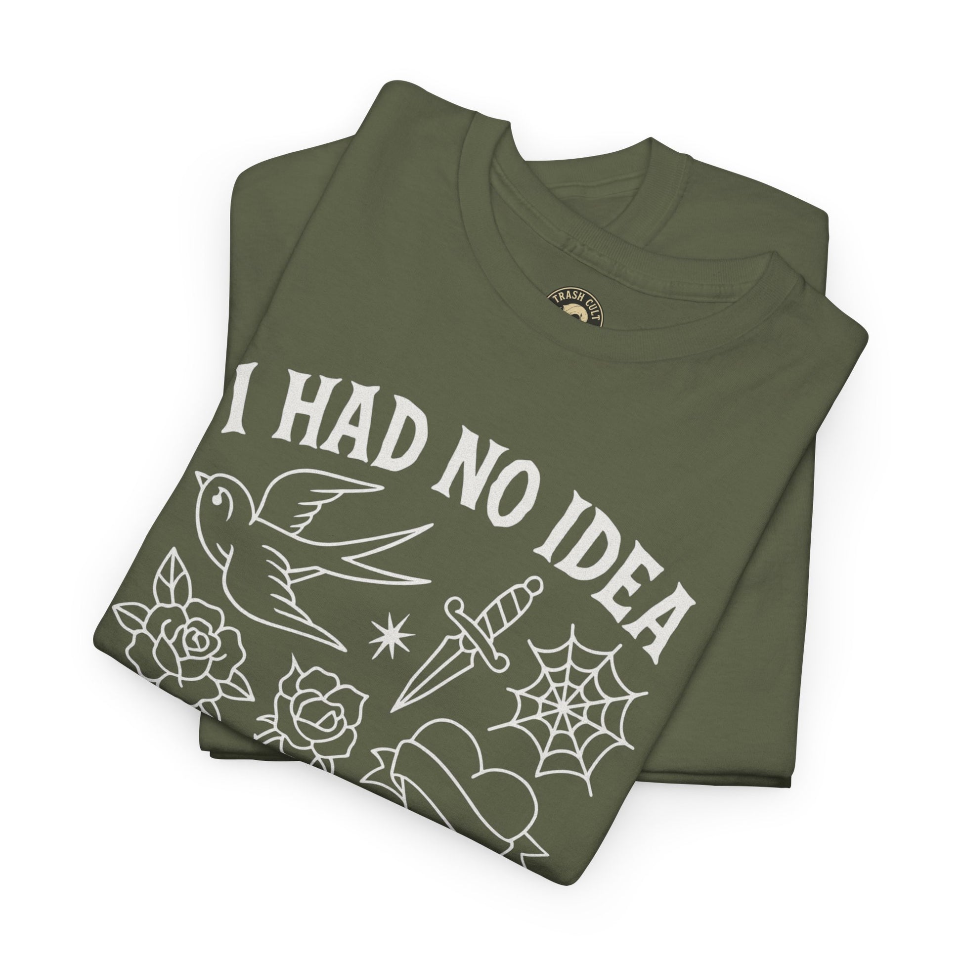 I Had No Idea These Tattoos Were Permanent Shirt – Funny Tattoo Flash Tee – Gildan 5000