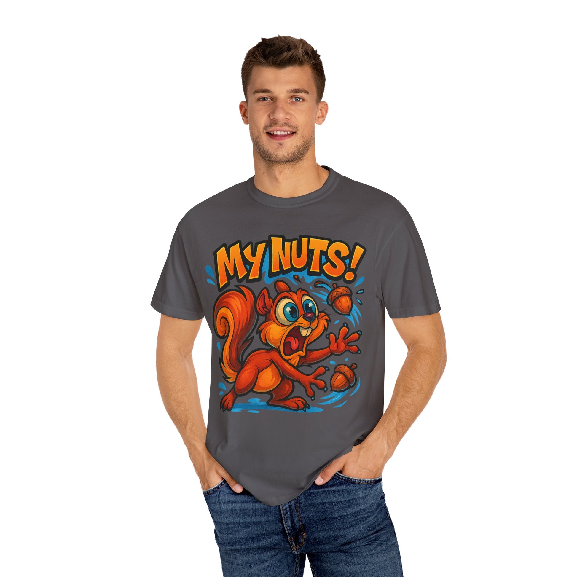 My Nuts! Squirrel Shirt – Funny New School Tattoo Style Tee | Gildan 5000