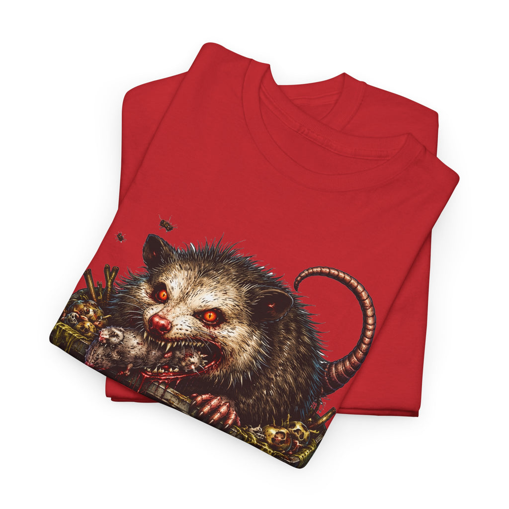 Opossum Trash Cult Tee — Vintage Grunge Wildlife Graphic T-Shirt