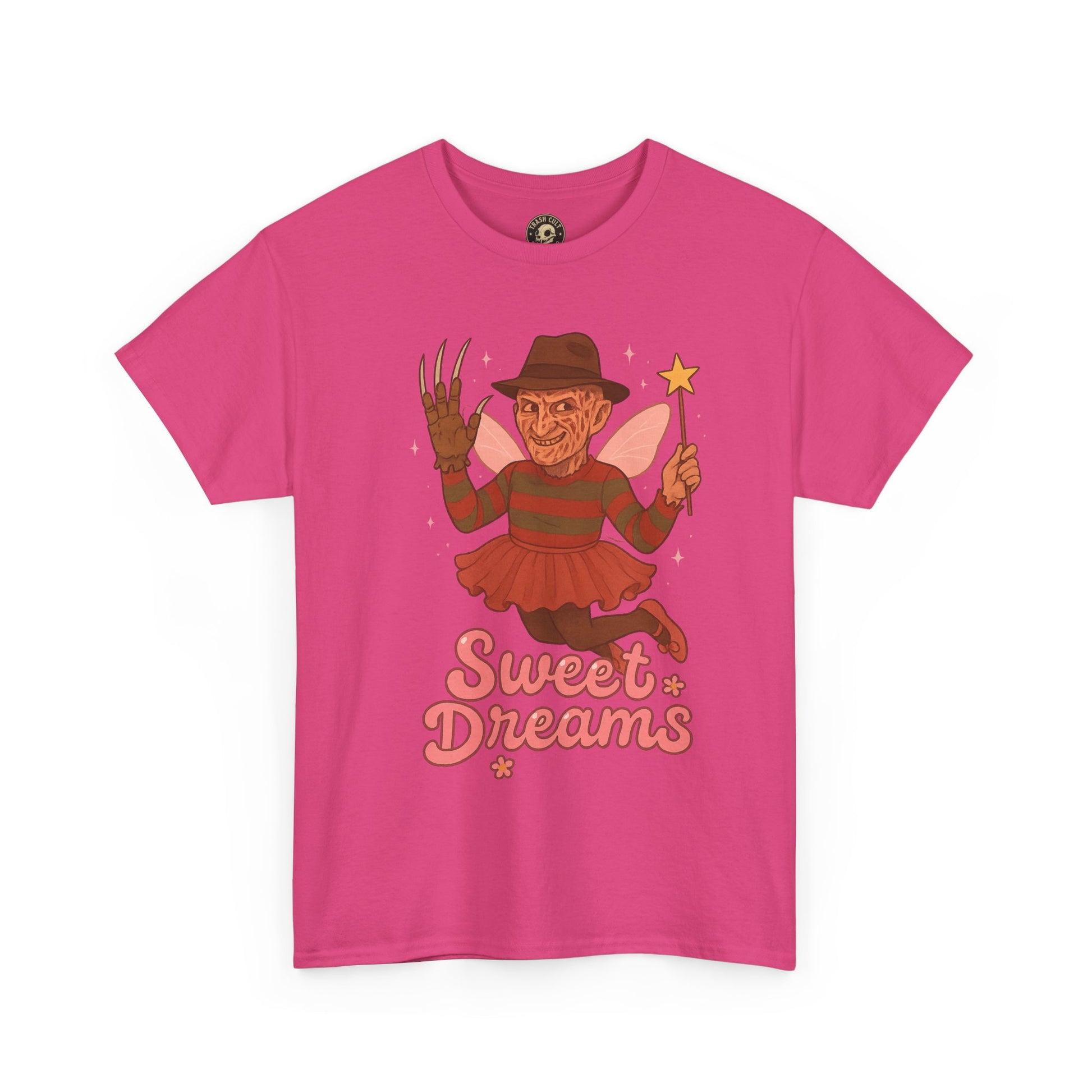 Freddy Krueger Fairy “Sweet Dreams” Funny Horror Parody T-Shirt – Gildan 5000
