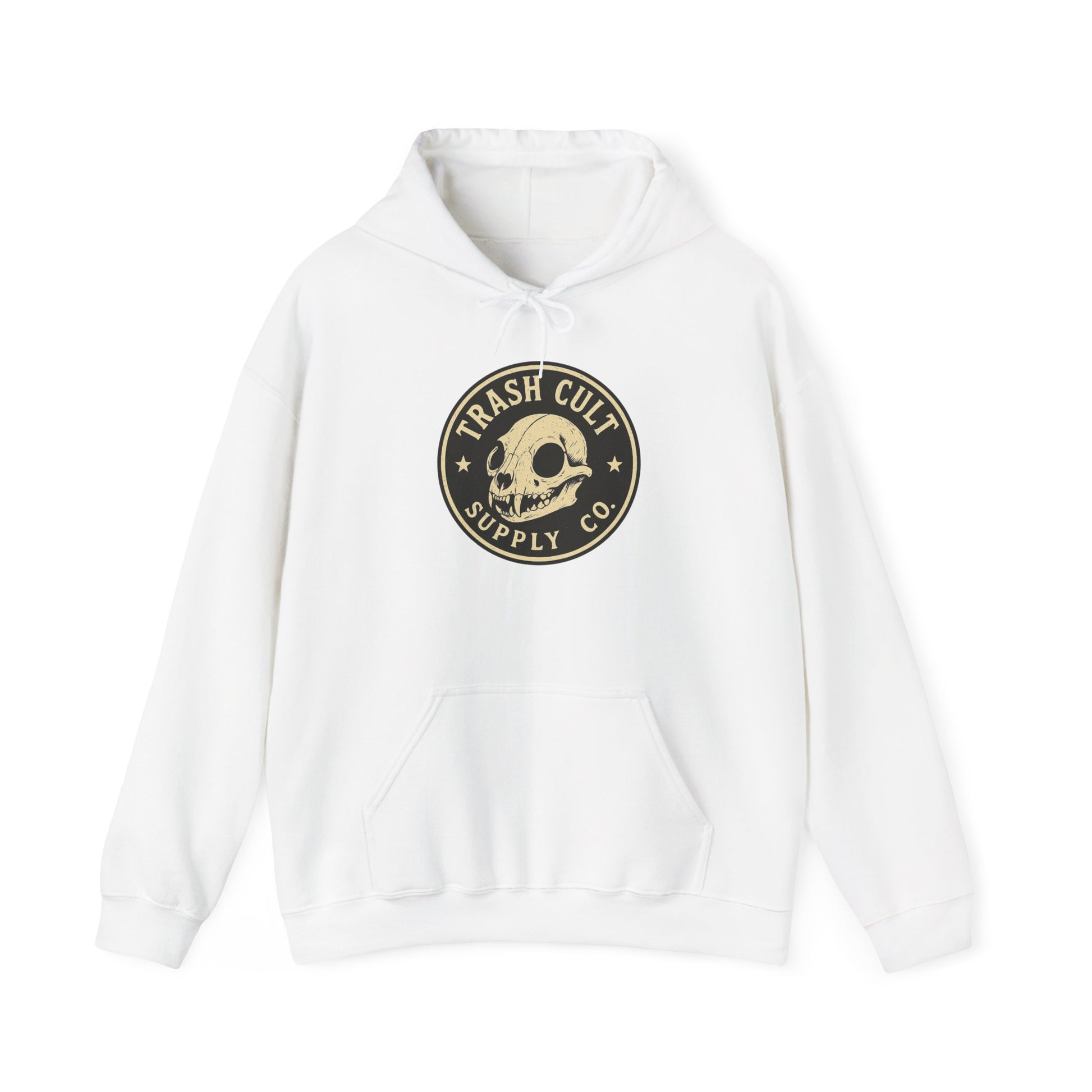 Trash Cult Hooded Sweatshirt, Unisex Hoodie with Skull Design, Perfect for Casual Wear, Gifts for Friends, Cozy Fashion
