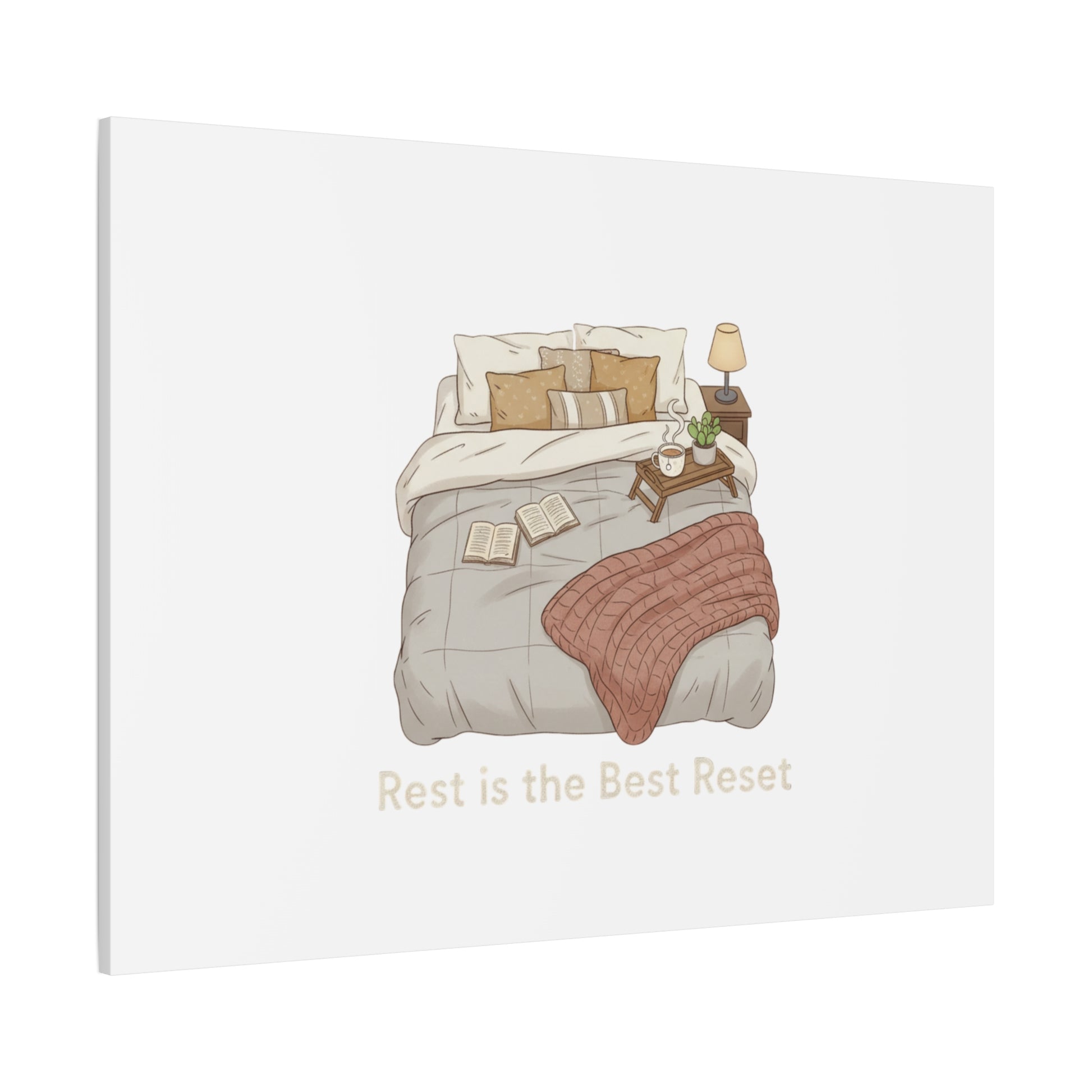 Rest is the Best Reset Canvas | sleepy humor, restful vibes