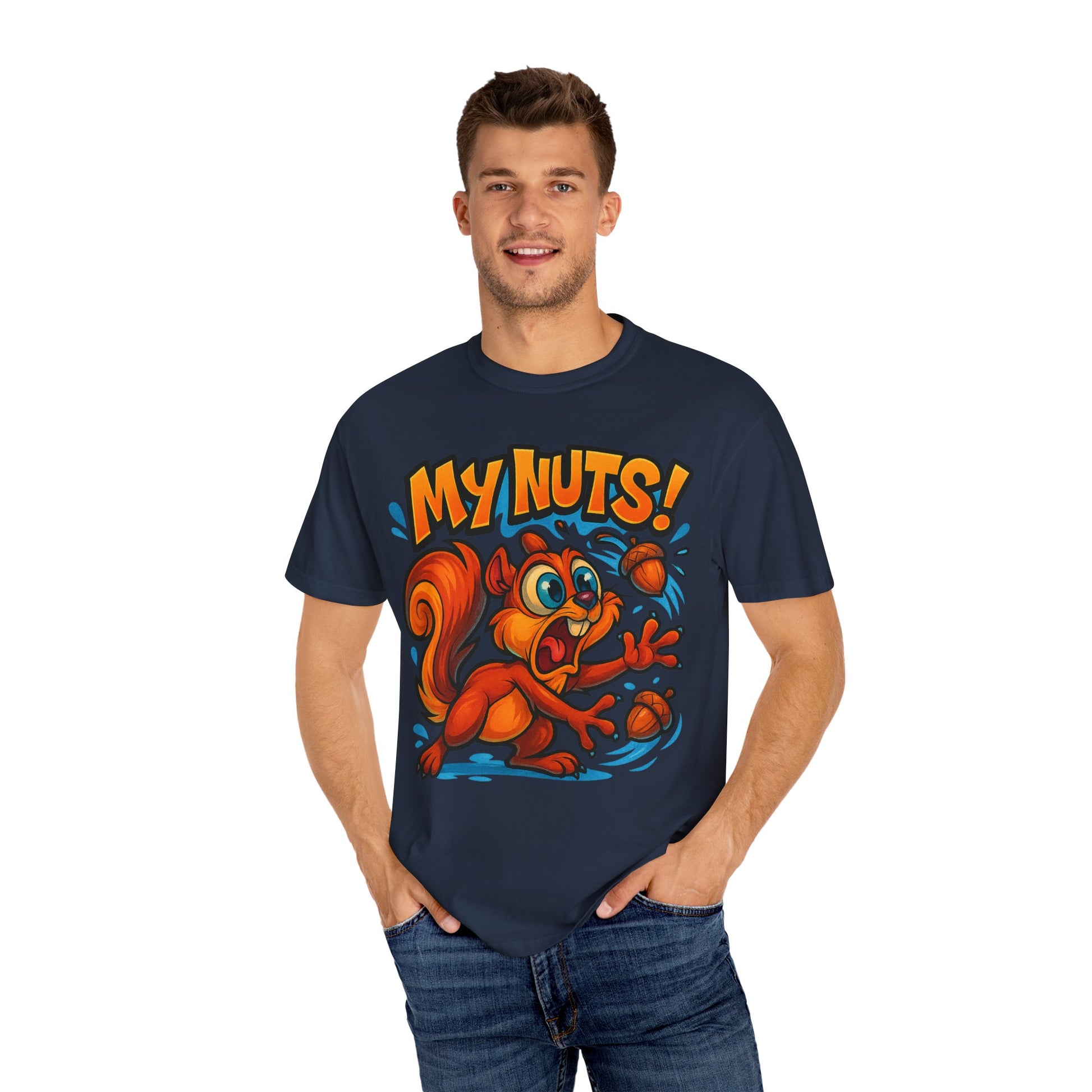 My Nuts! Squirrel Shirt – Funny New School Tattoo Style Tee | Gildan 5000