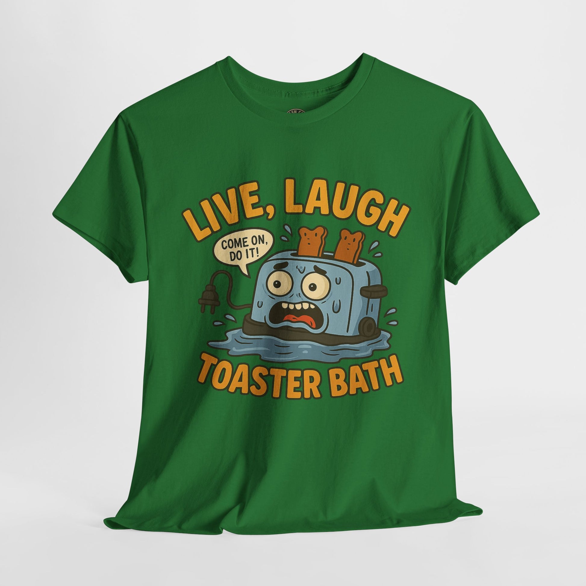 Funny Toaster Bath Tee, Humorous Unisex Shirt, Gift for Friends, Lightweight Cotton Tee, Birthday Party Outfit