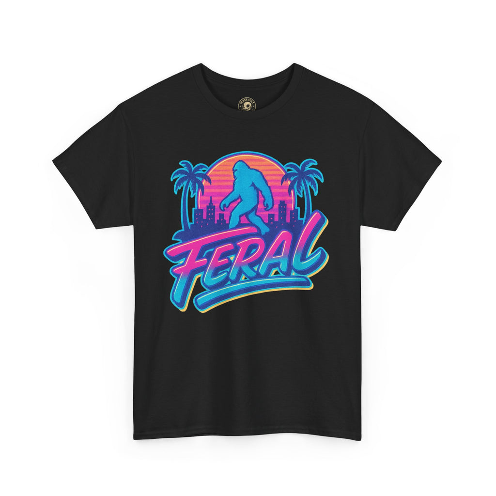 Retro Feral Bigfoot Tee – Tropical Chaos Meets Cryptid Cool