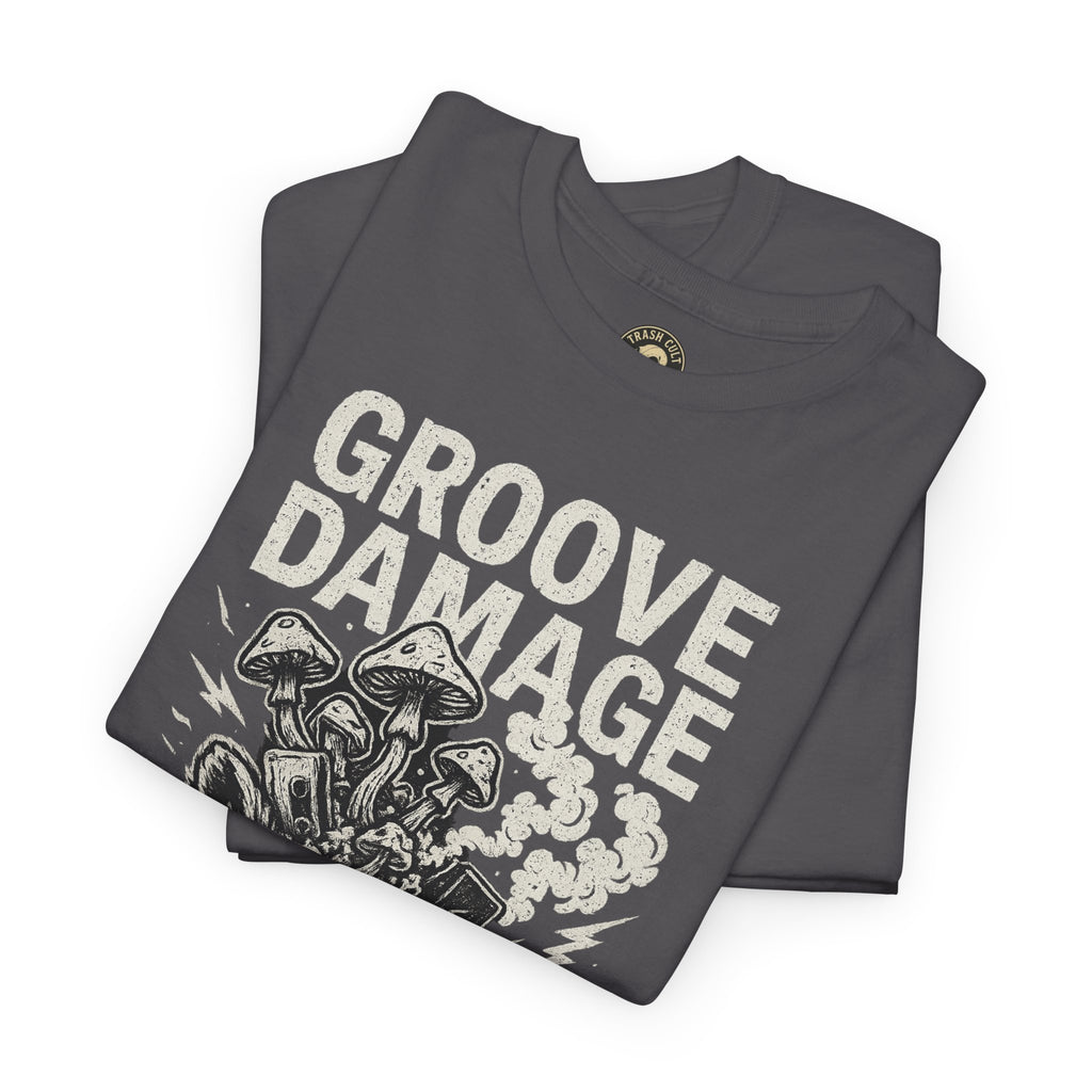 Groove Damage T-Shirt – A Proper Axe x Trash Cult Collab – Stoner Groove Punk Shirt