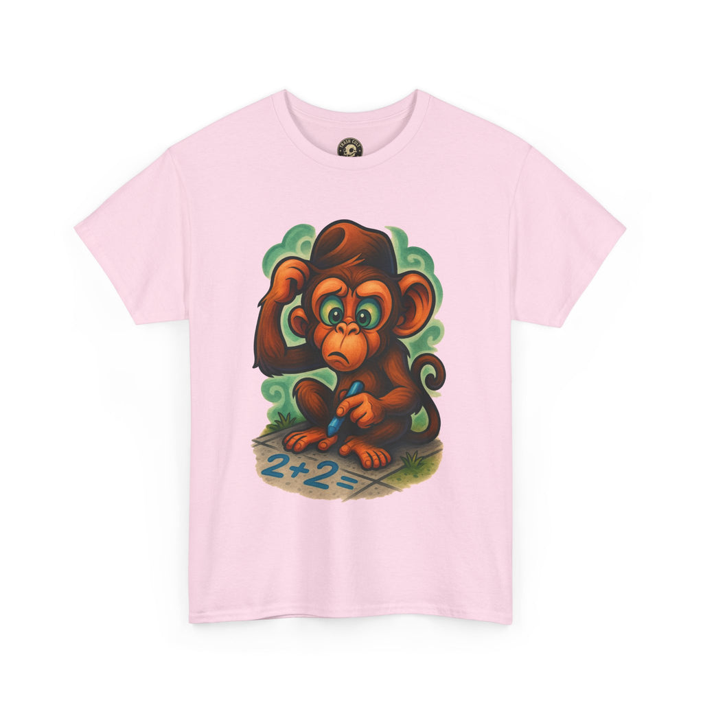 Confused Monkey Math Shirt – Funny Thoughtful Graphic Tee | Unisex Gildan 5000