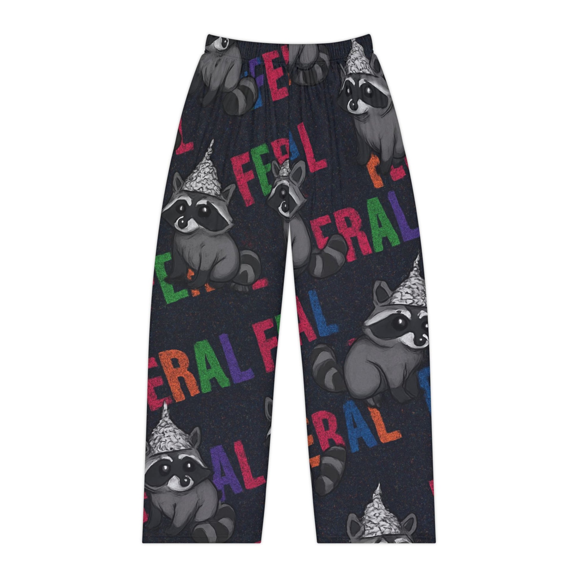 Feral Raccoon Women's Pajama Pants, Cozy Sleepwear, Cute Loungewear, Perfect Gift for Animal Lovers, Fun Relaxation Pants