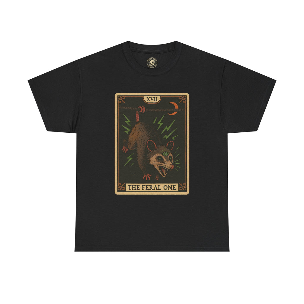Feral One Graphic Tee - Quirky Unisex T-Shirt, Vintage Inspired, Animal Art, Casual Wear, Gifts for Him/Her