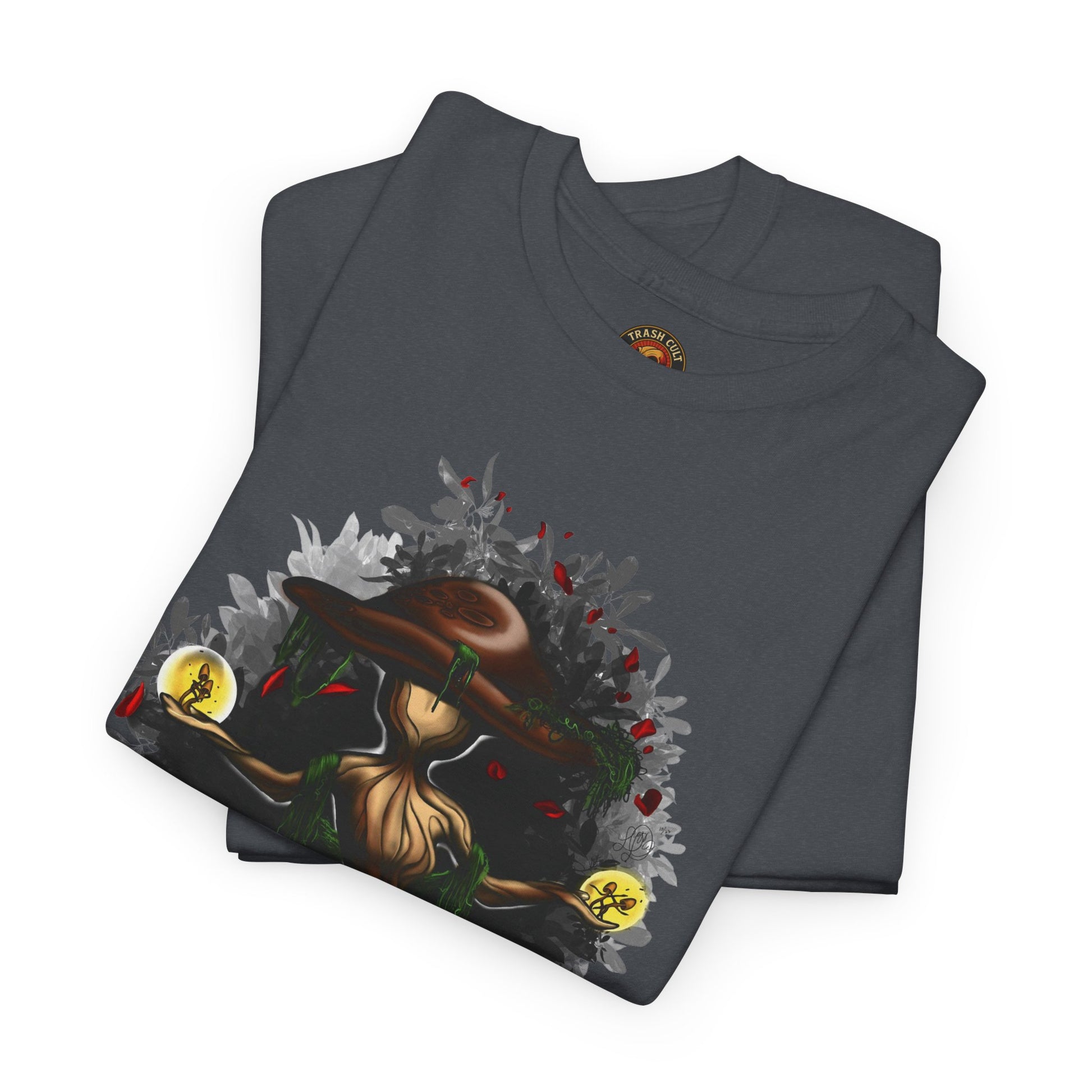 Mushroom Spirit T-Shirt – Lara Davenport x Trash Cult Supply Co. Collab (Gildan 5000)
