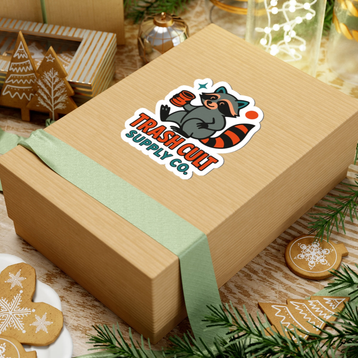 Trash Cult Raccoon Stickers - Cute Vinyl Decals for Laptops, Journals, Water Bottles, Party Favors, Gifts
