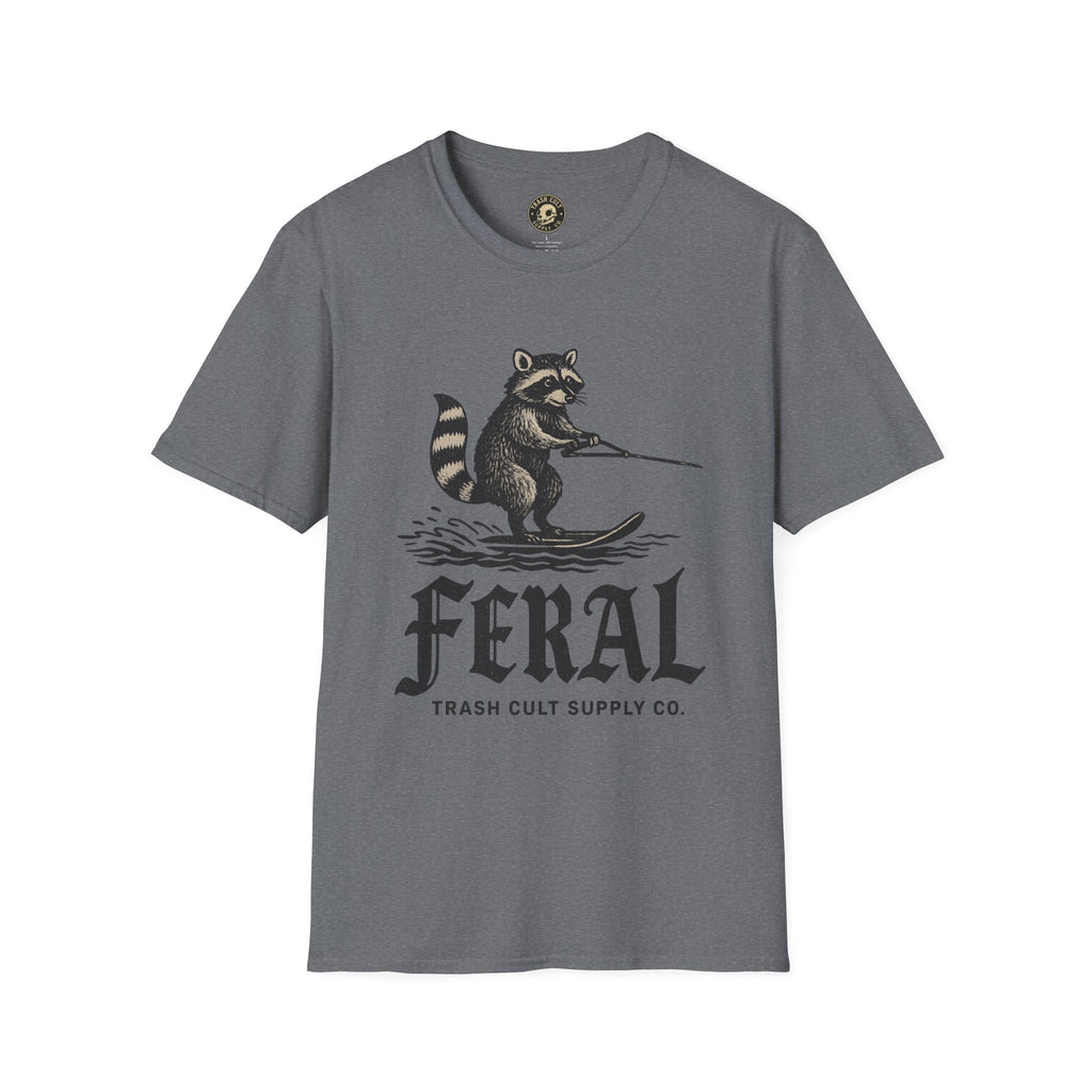 Feral Water Skiing Raccoon Vintage Shirt – Trash Cult Supply Co. | Gildan 2000 Softstyle
