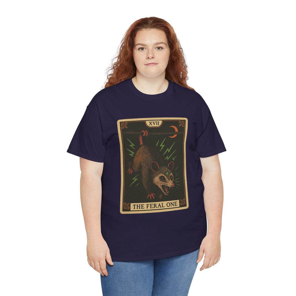 Feral One Graphic Tee - Quirky Unisex T-Shirt, Vintage Inspired, Animal Art, Casual Wear, Gifts for Him/Her