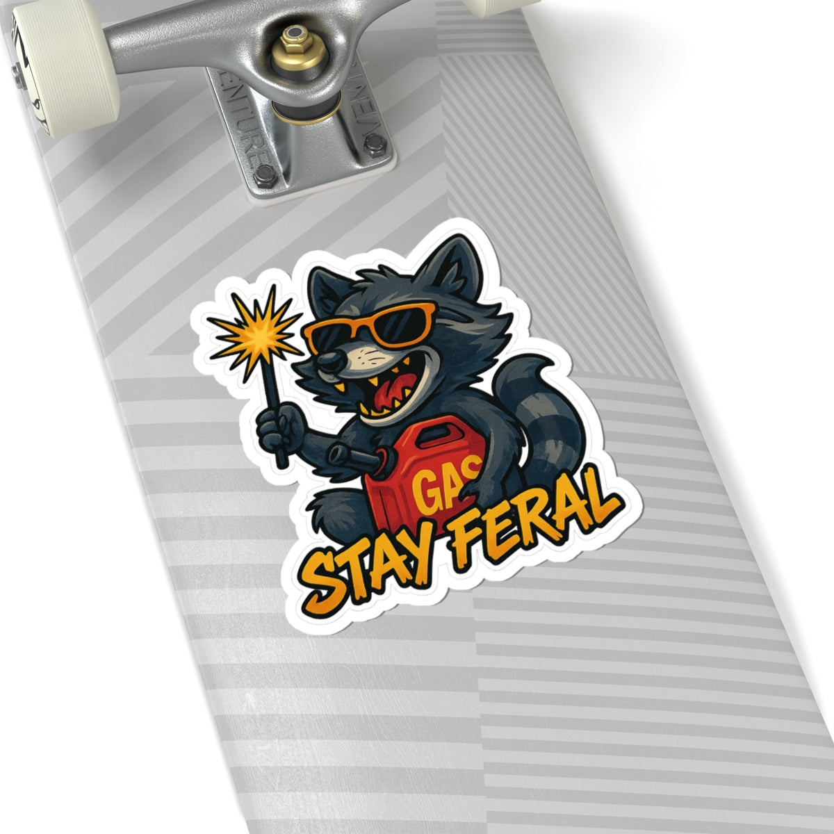 Stay Feral Stickers - Fun, Quirky Art for Laptops, Water Bottles, and More, Perfect for Gifts, Decor, and Celebrations