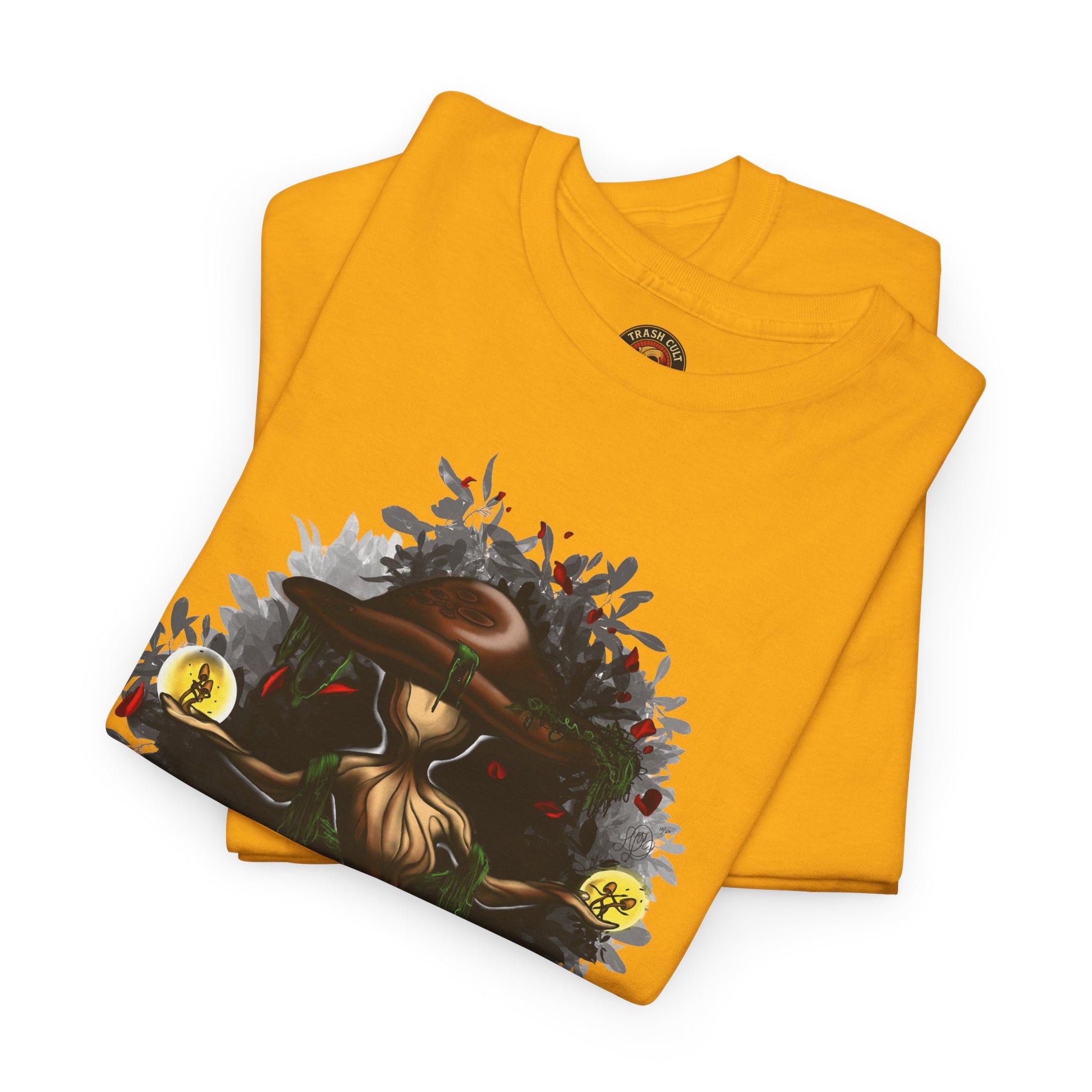 Mushroom Spirit T-Shirt – Lara Davenport x Trash Cult Supply Co. Collab (Gildan 5000)
