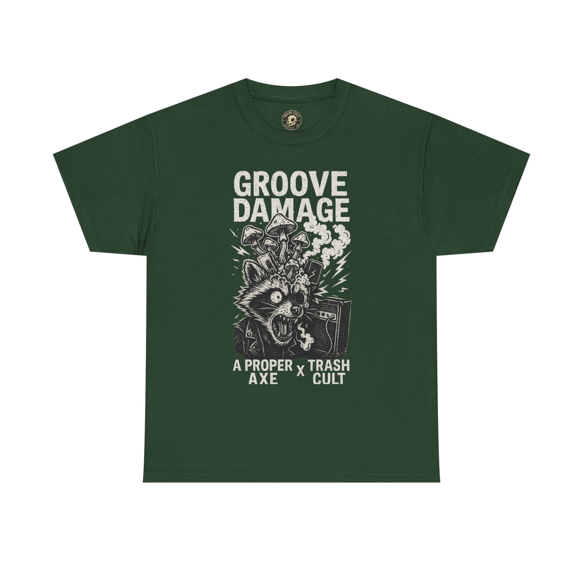 Groove Damage T-Shirt – A Proper Axe x Trash Cult Collab – Stoner Groove Punk Shirt
