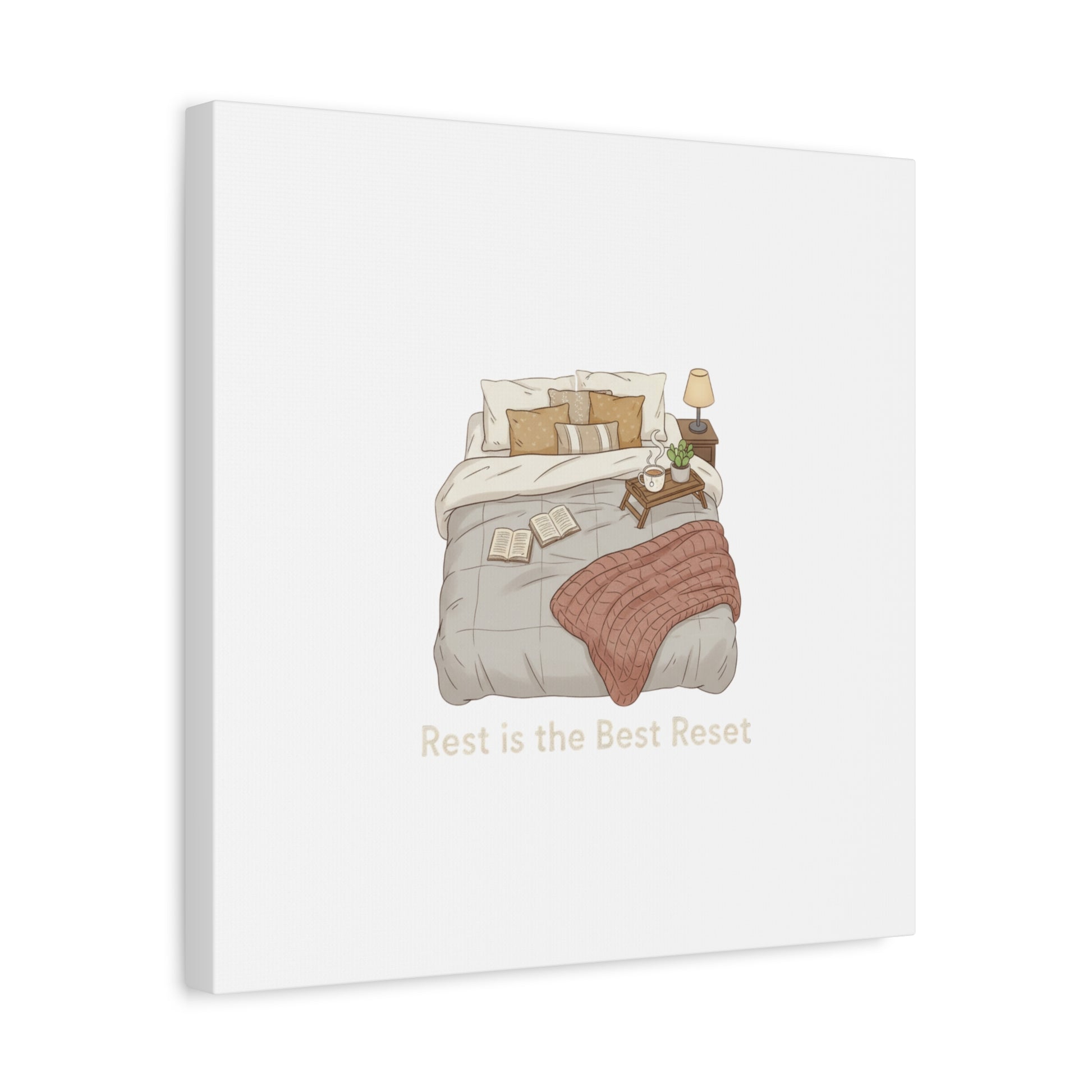 Rest is the Best Reset Canvas | sleepy humor, restful vibes