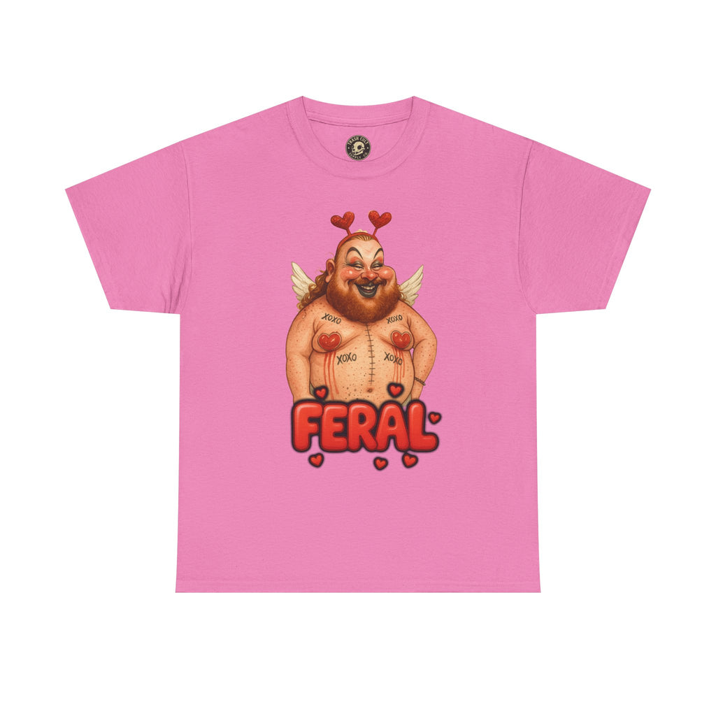 Feral Cupid Macabre Valentine Shirt | Fun Graphic Shirt, Quirky Gift, Casual Wear, Valentine's Apparel, Trendy Statement Top