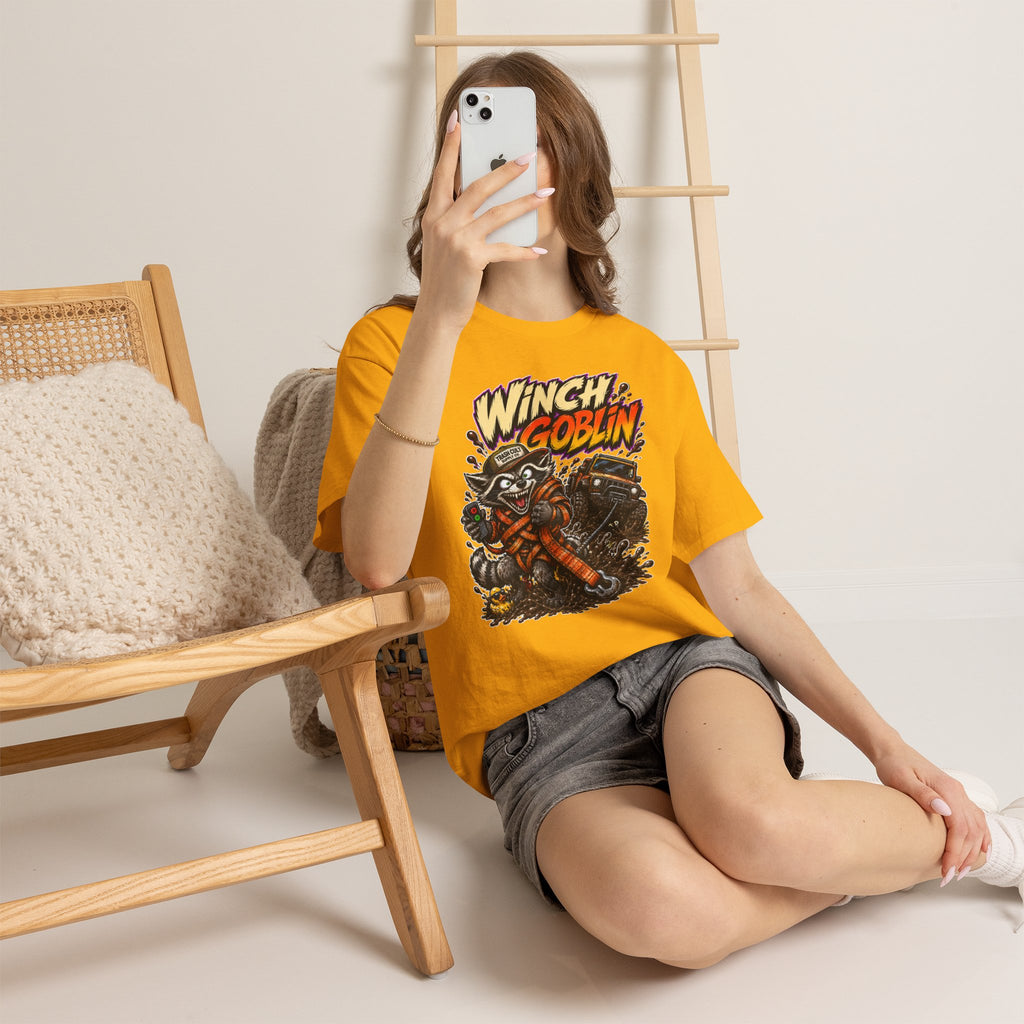 Winch Goblin Tee — Vintage Tow Truck Mechanic Graphic Shirt