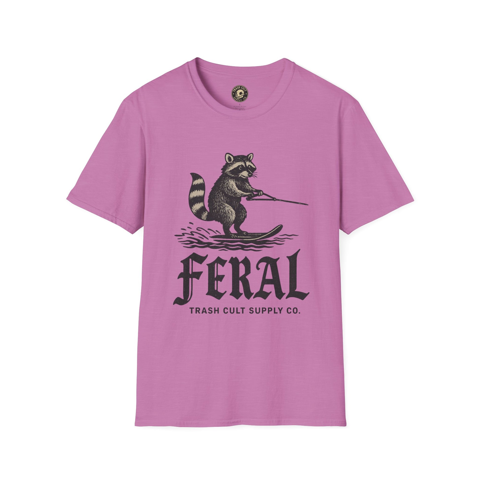 Feral Water Skiing Raccoon Vintage Shirt – Trash Cult Supply Co. | Gildan 2000 Softstyle