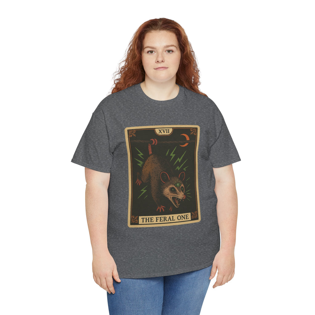 Feral One Graphic Tee - Quirky Unisex T-Shirt, Vintage Inspired, Animal Art, Casual Wear, Gifts for Him/Her