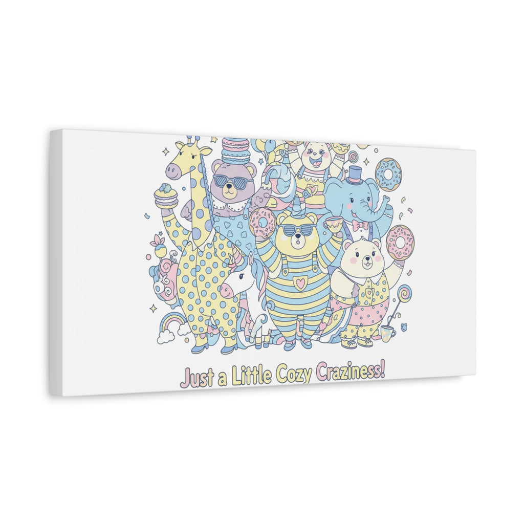 Cozy Craziness Canvas | mildly unhinged cute, whimsical weird